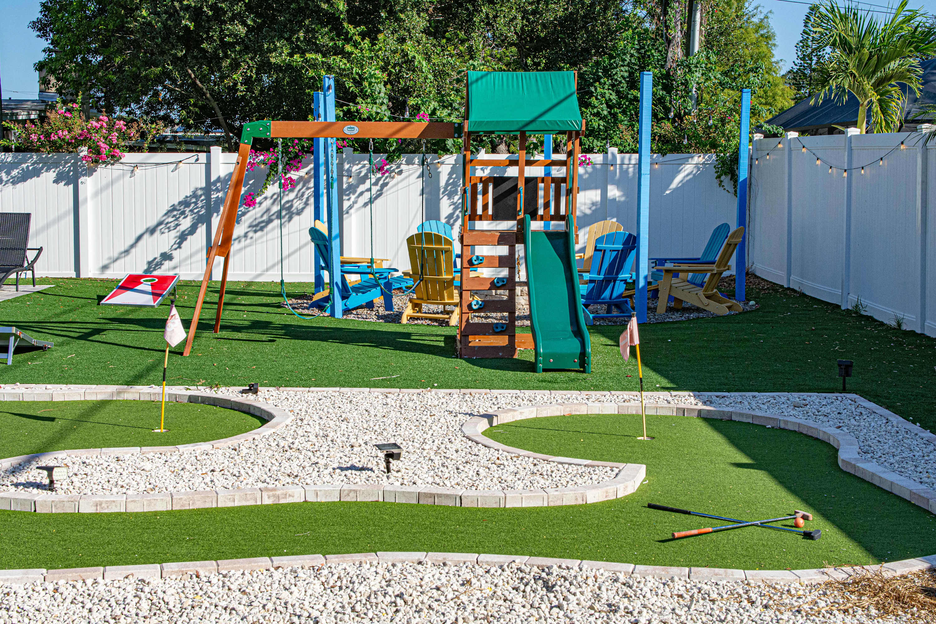 Childrens Play Area And Mini Golf Course