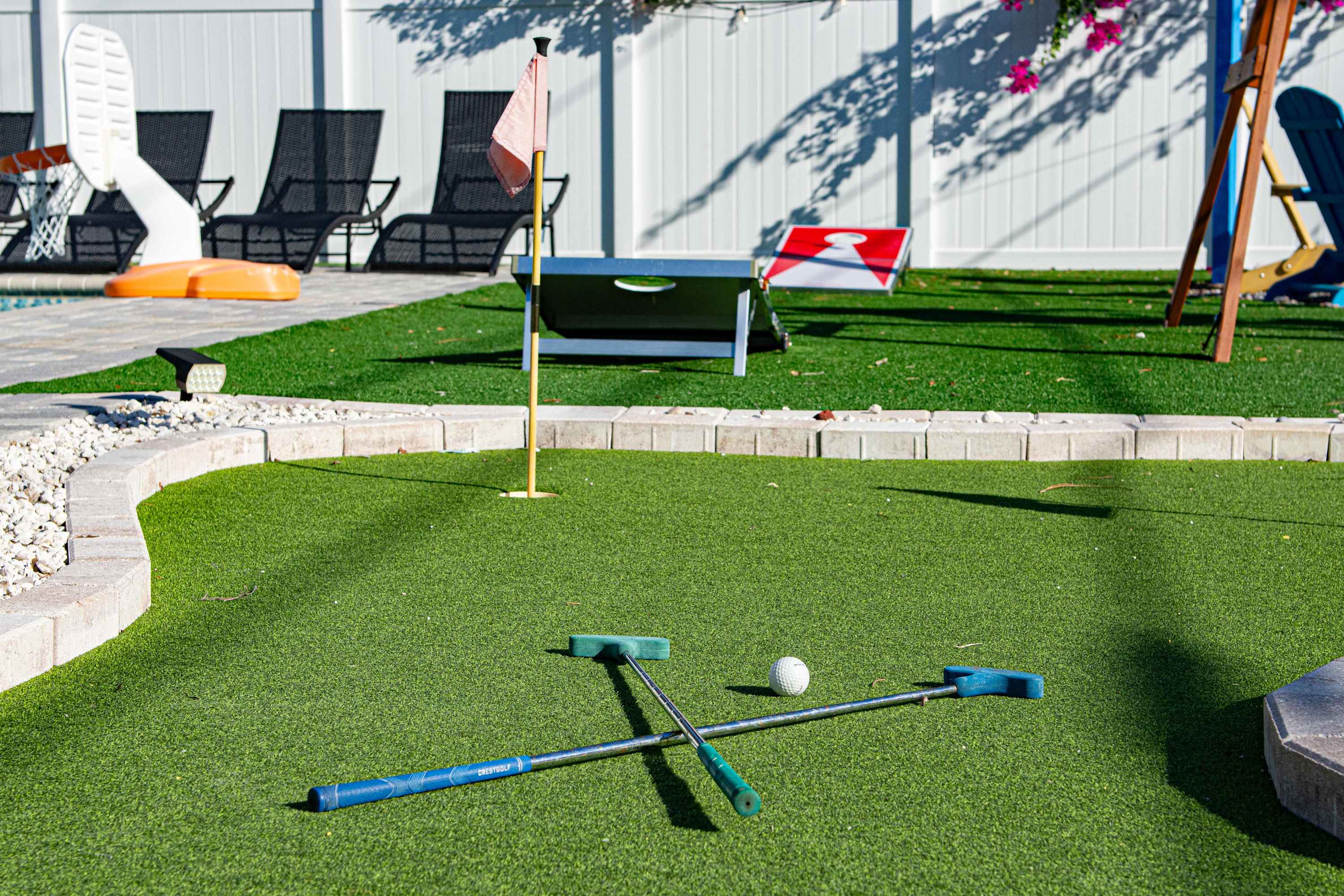 Outside Mini Golf Course