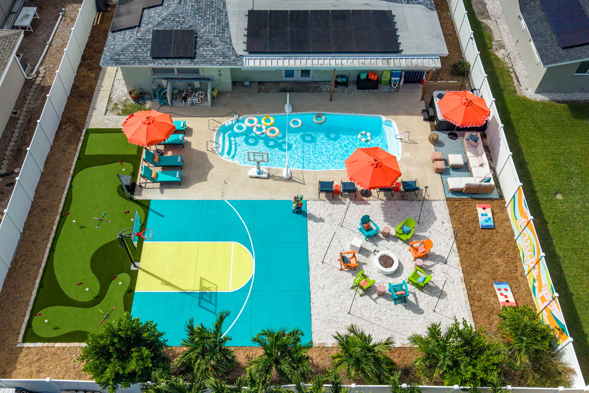 Basketball Court | Game Room | Pool | Hot Tub — Largo, FL — vacation rental