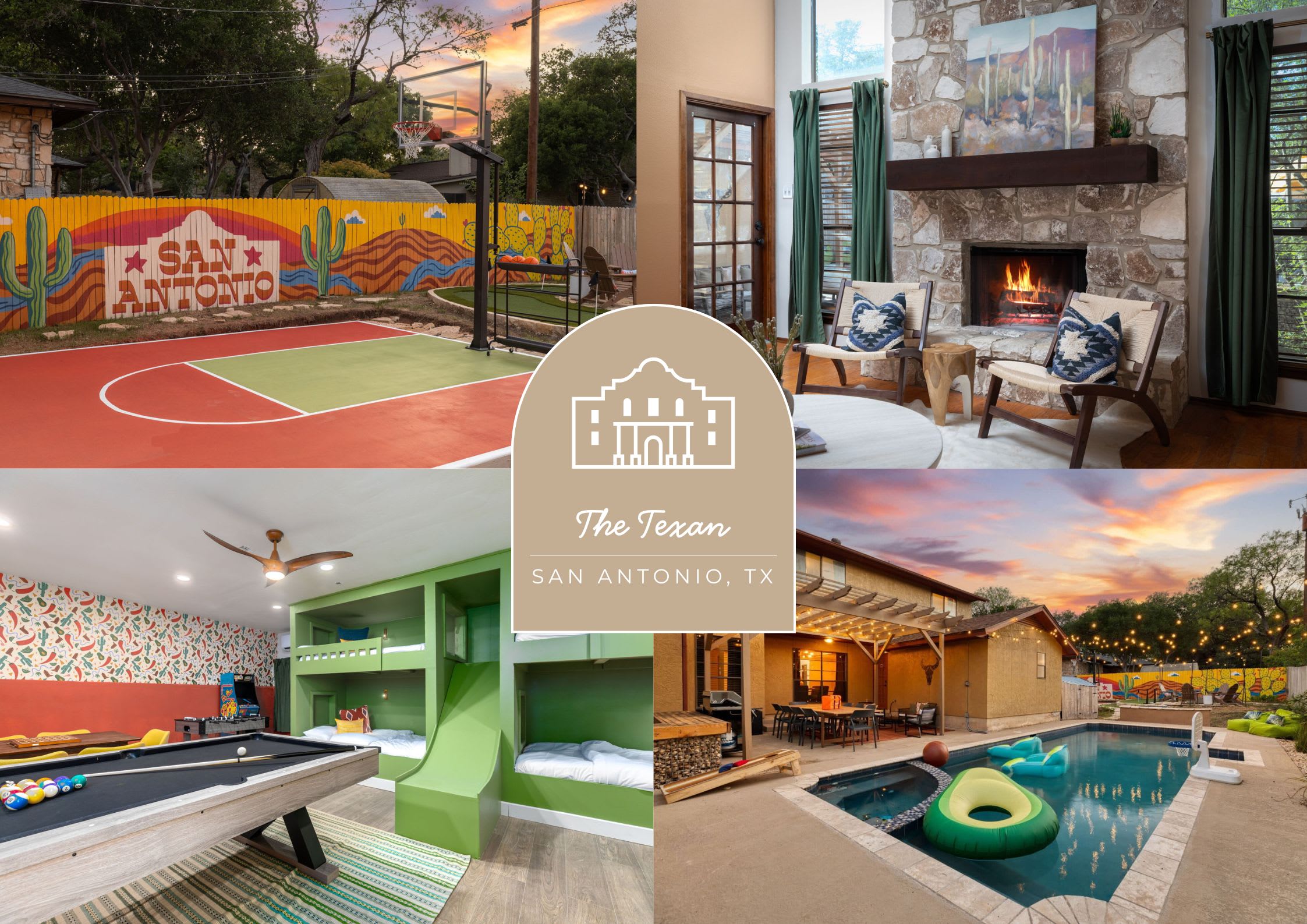 The Texan: Heated Pool | Basketball | Slide — San Antonio, TX — vacation rental