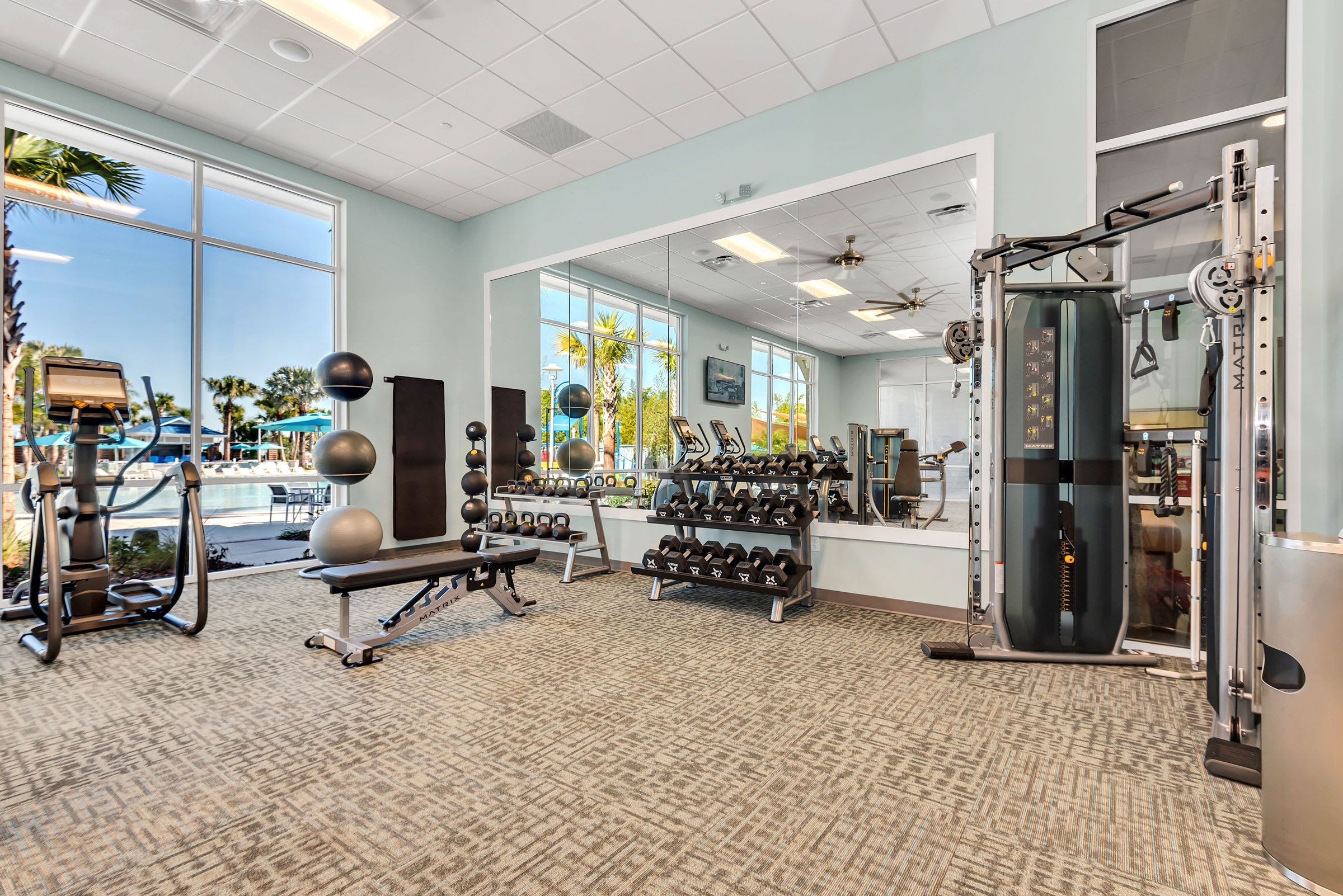 Fully Equipped Fitness Center at Windsor Cay Resort