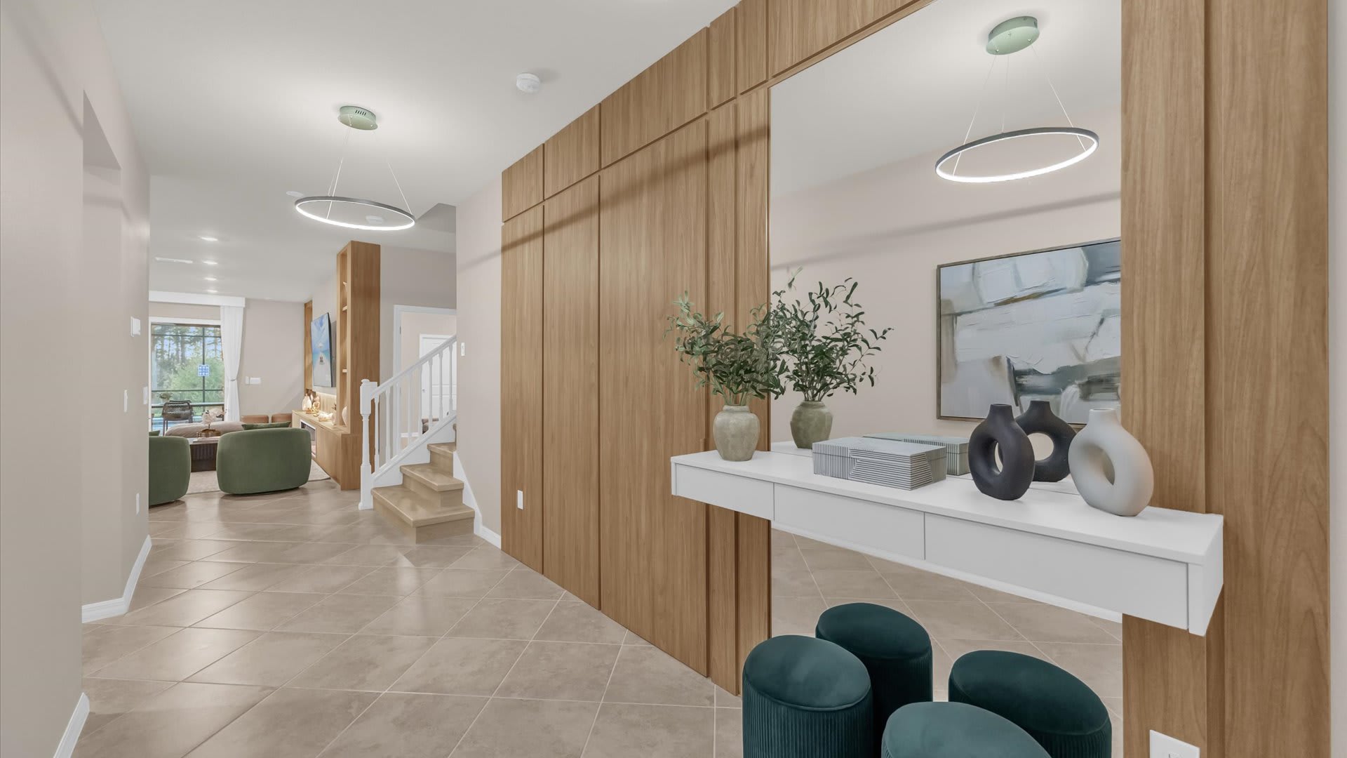 Stunning interior hallway 