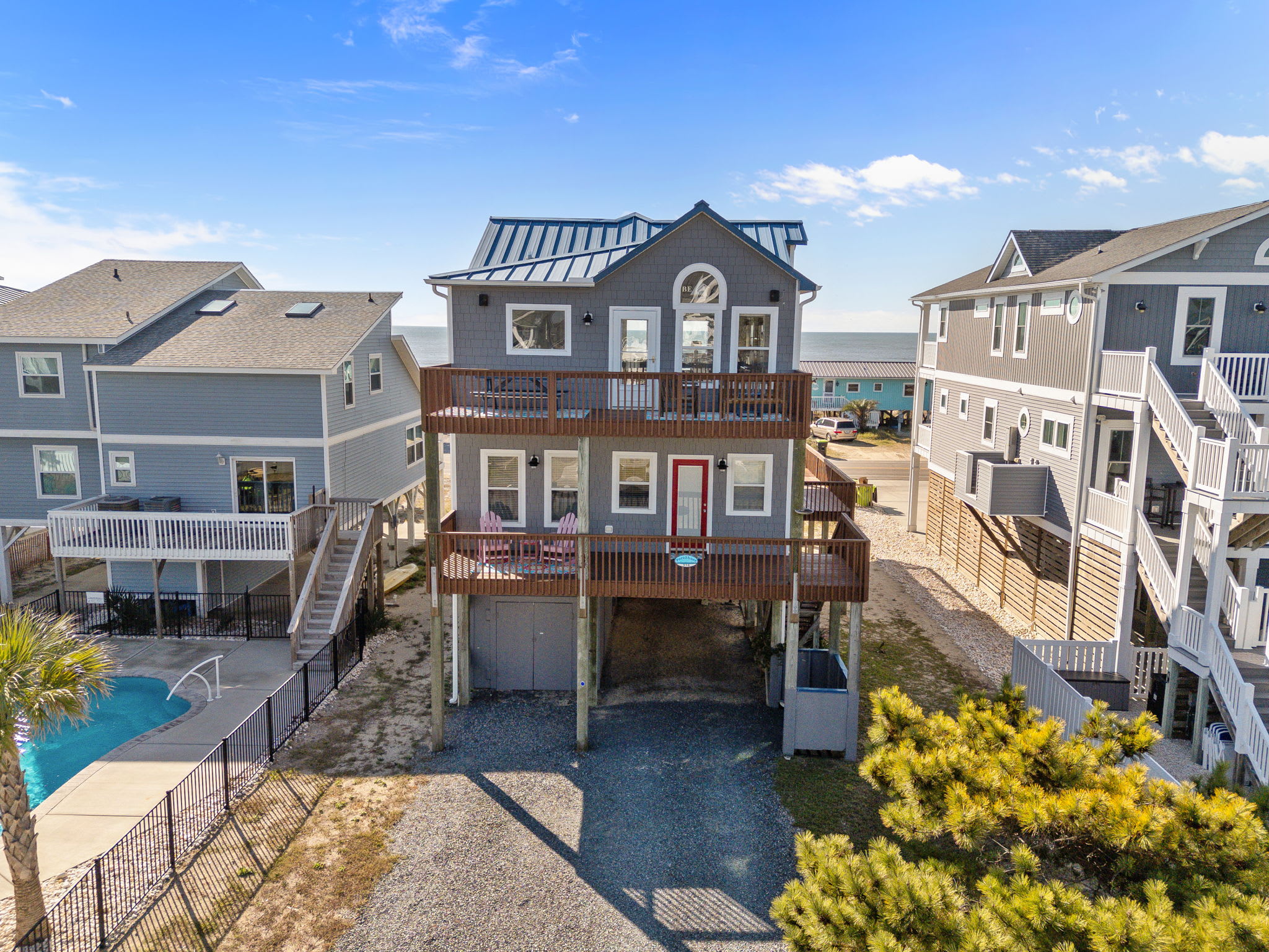 Ocean Views & Coastal Charm at ForeShore OKI! — Oak Island, NC — vacation rental