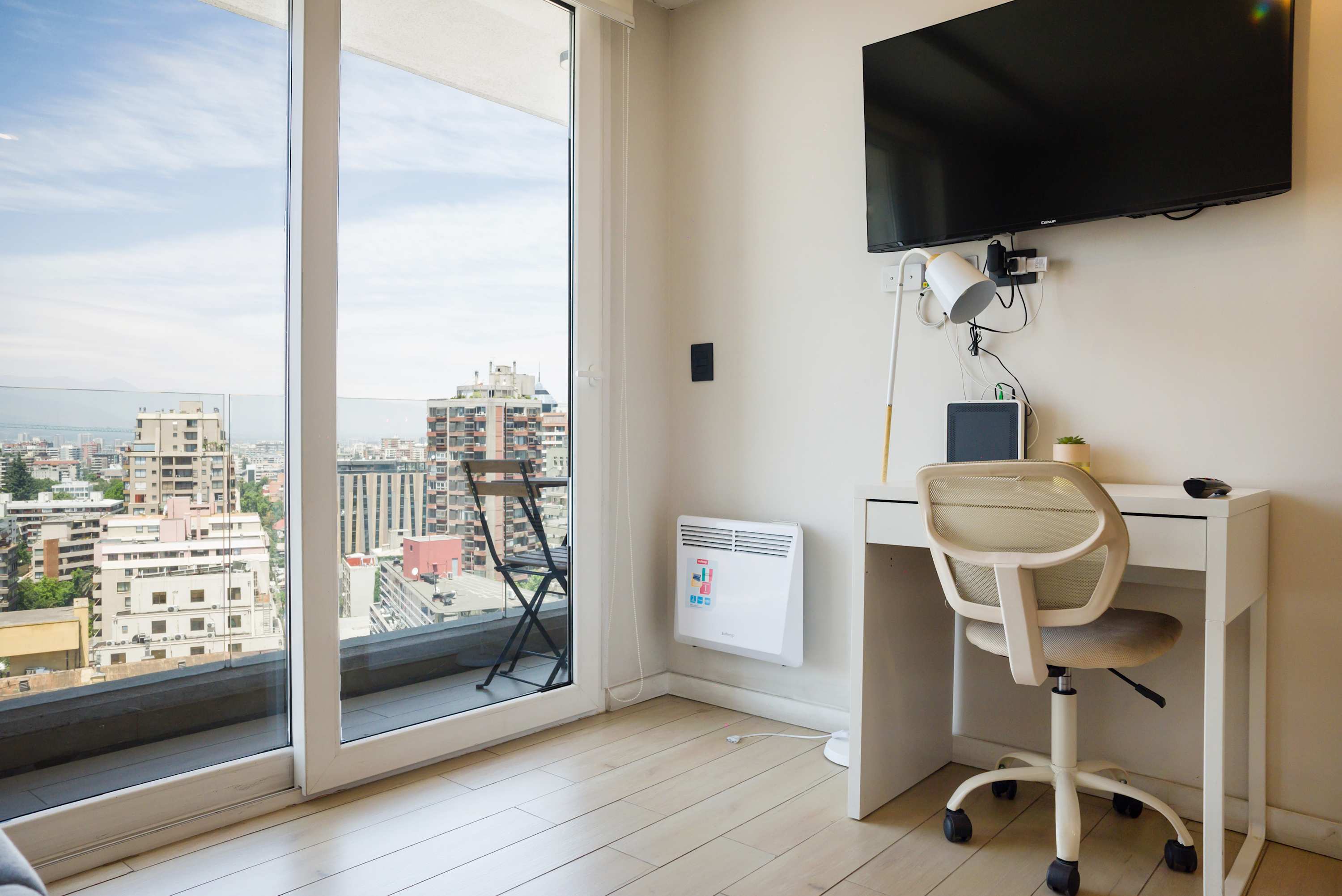 Enjoy a productive workspace with stunning city views from your private balcony.