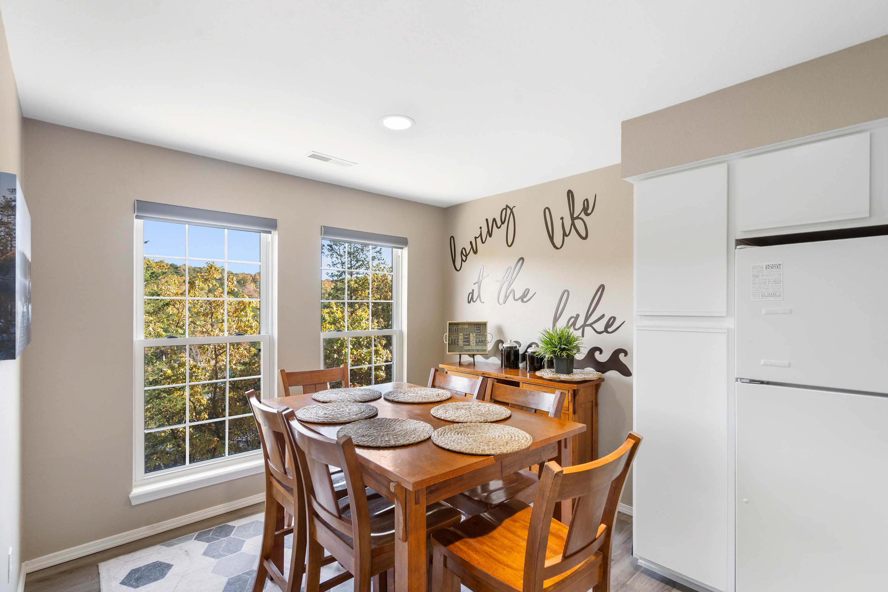 Make mealtime memories together at the dining table, seating 6​