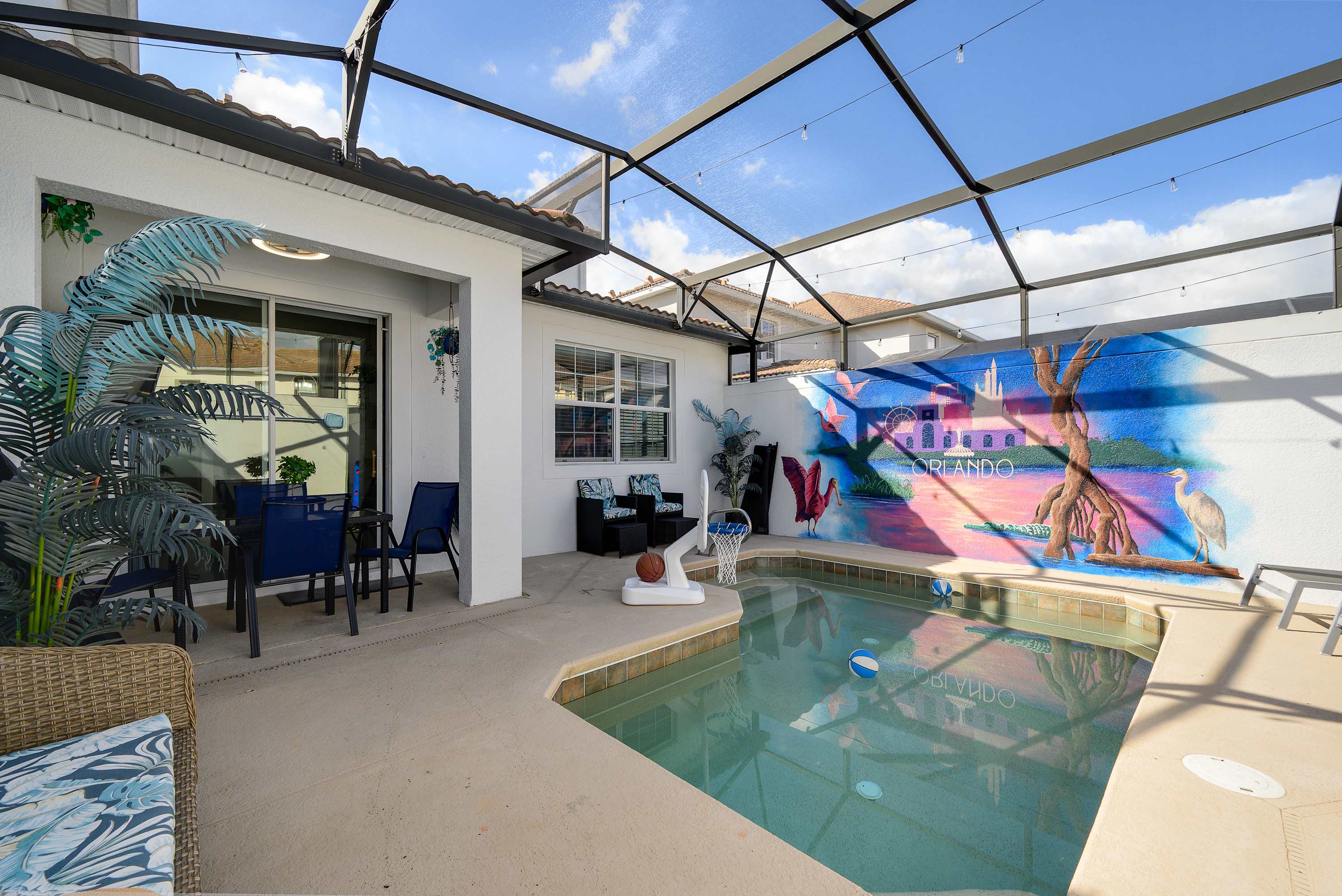 Free waterpark, private heated pool near Disney