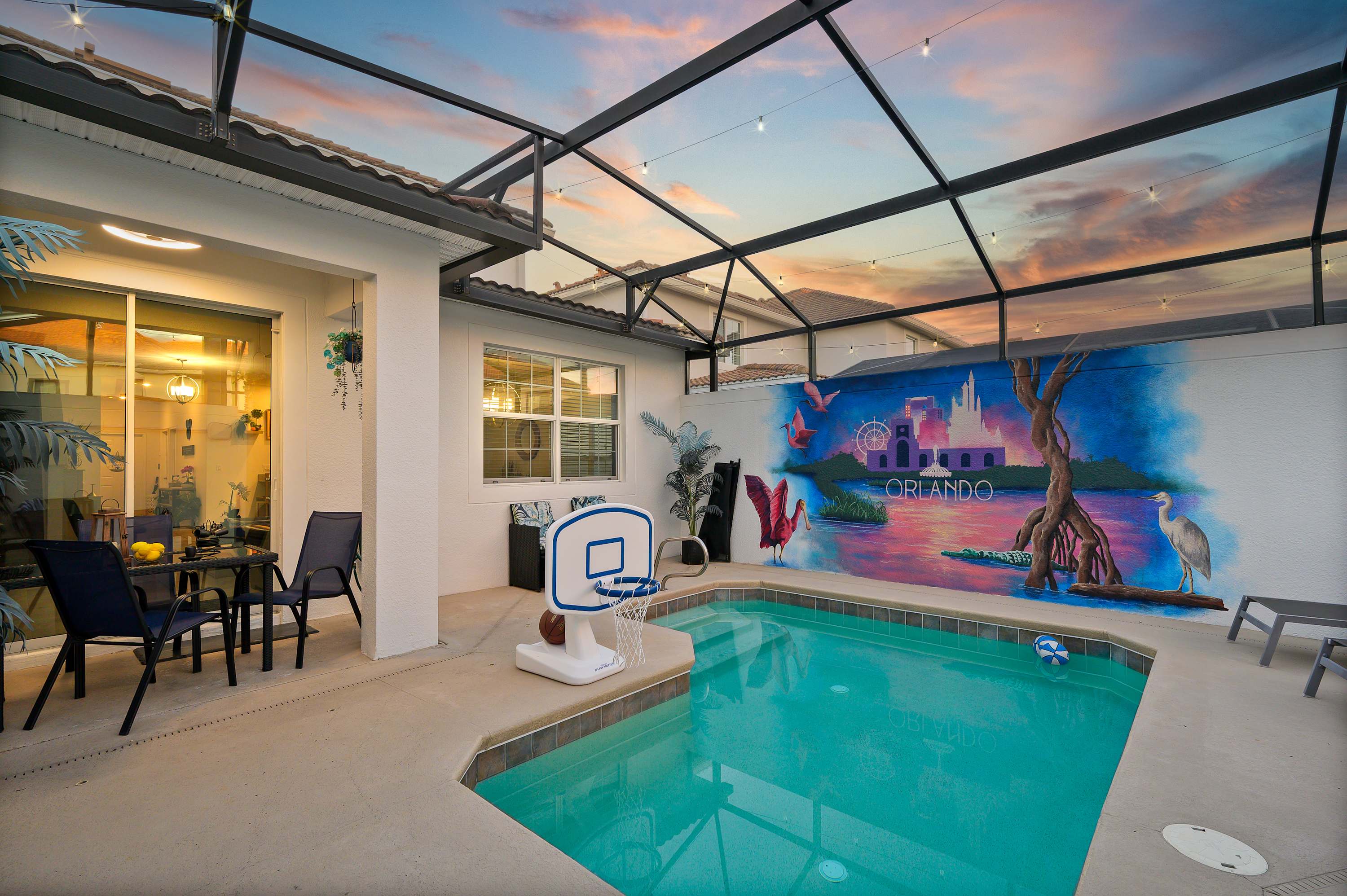 Free waterpark, private heated pool near Disney