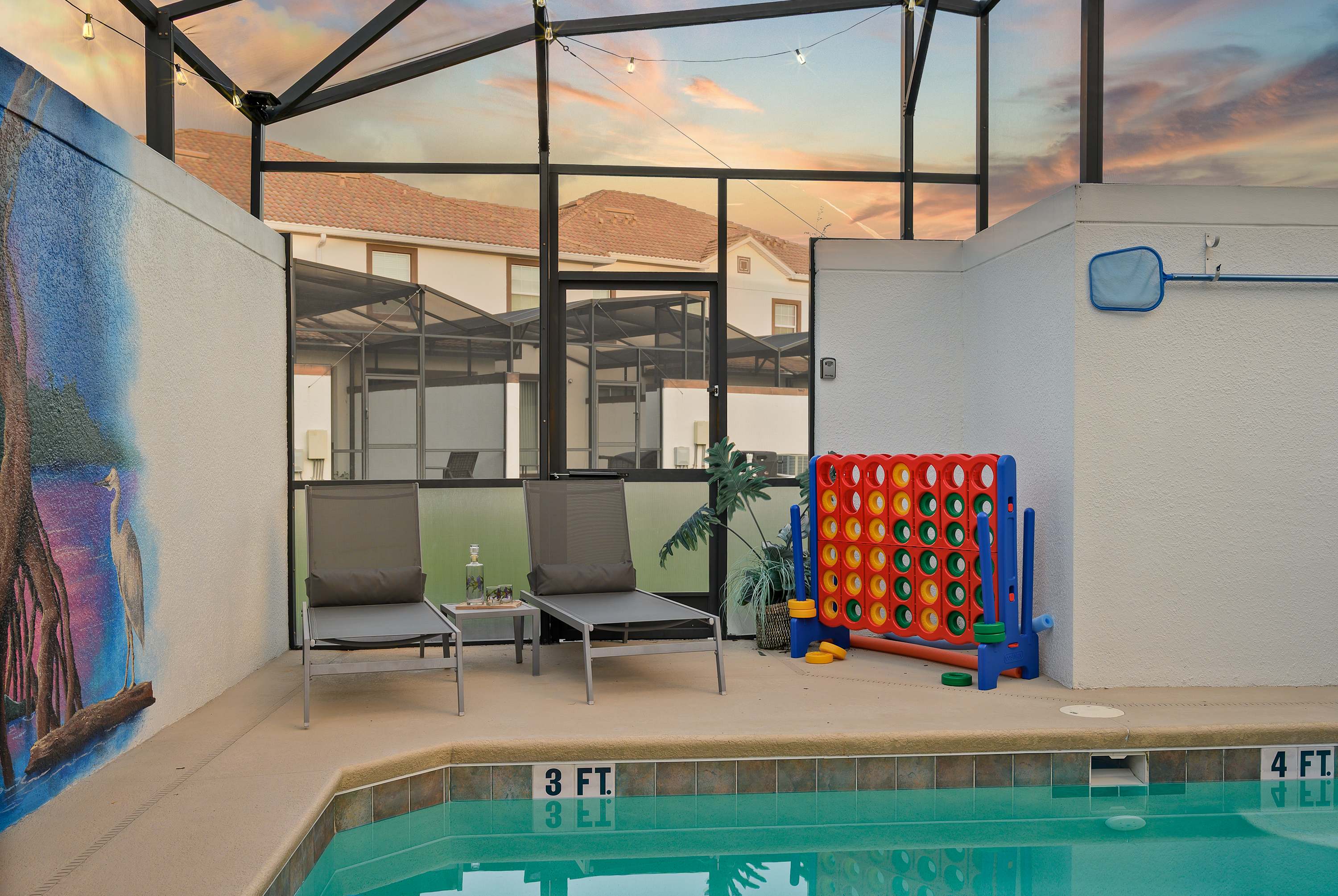 Free waterpark, private heated pool near Disney