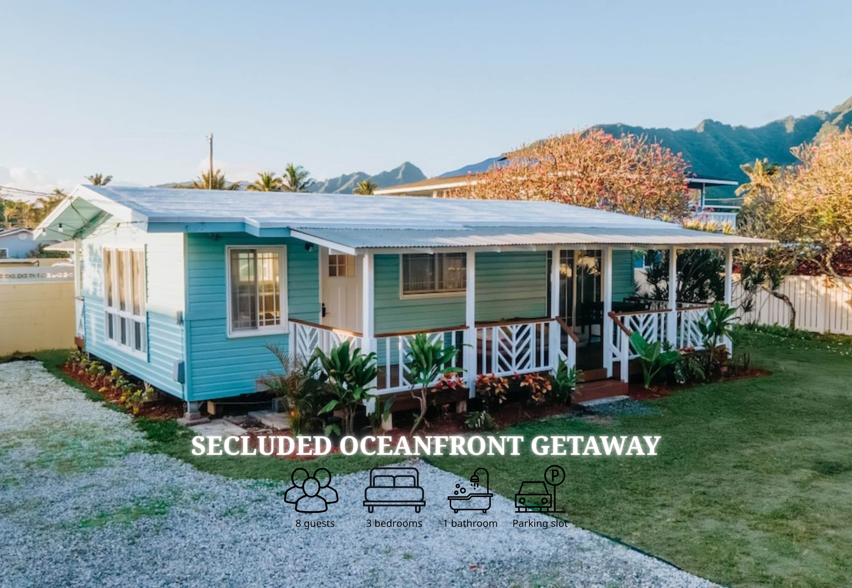 Secluded Ocean front getaway — Hauula, HI — vacation rental
