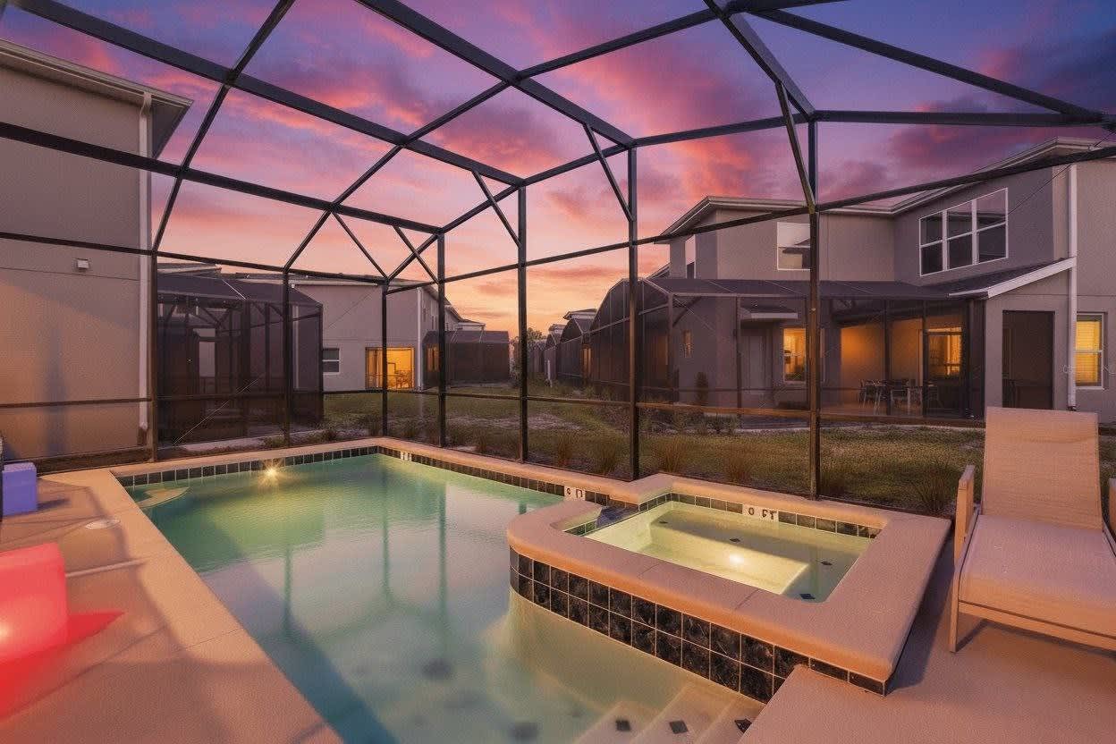 Modern 6BR villa w/ heated pool & resort amenities