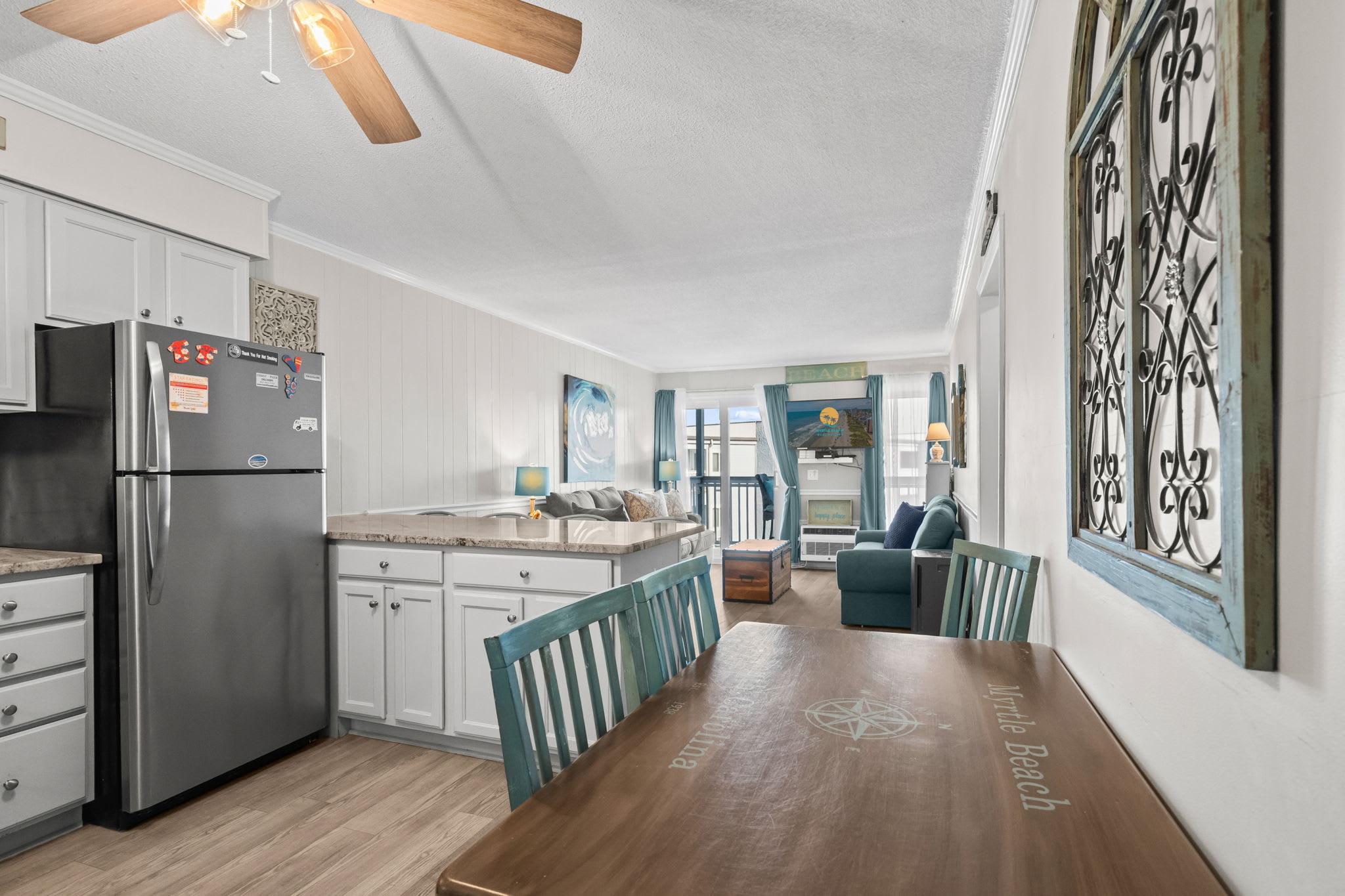 Kitchen and dining area view