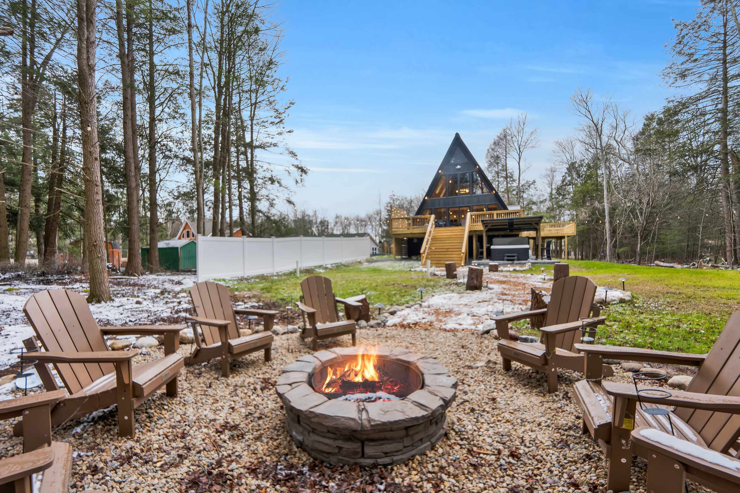 A-Frame Cabin | Hot Tub | Theater & Game Lounge