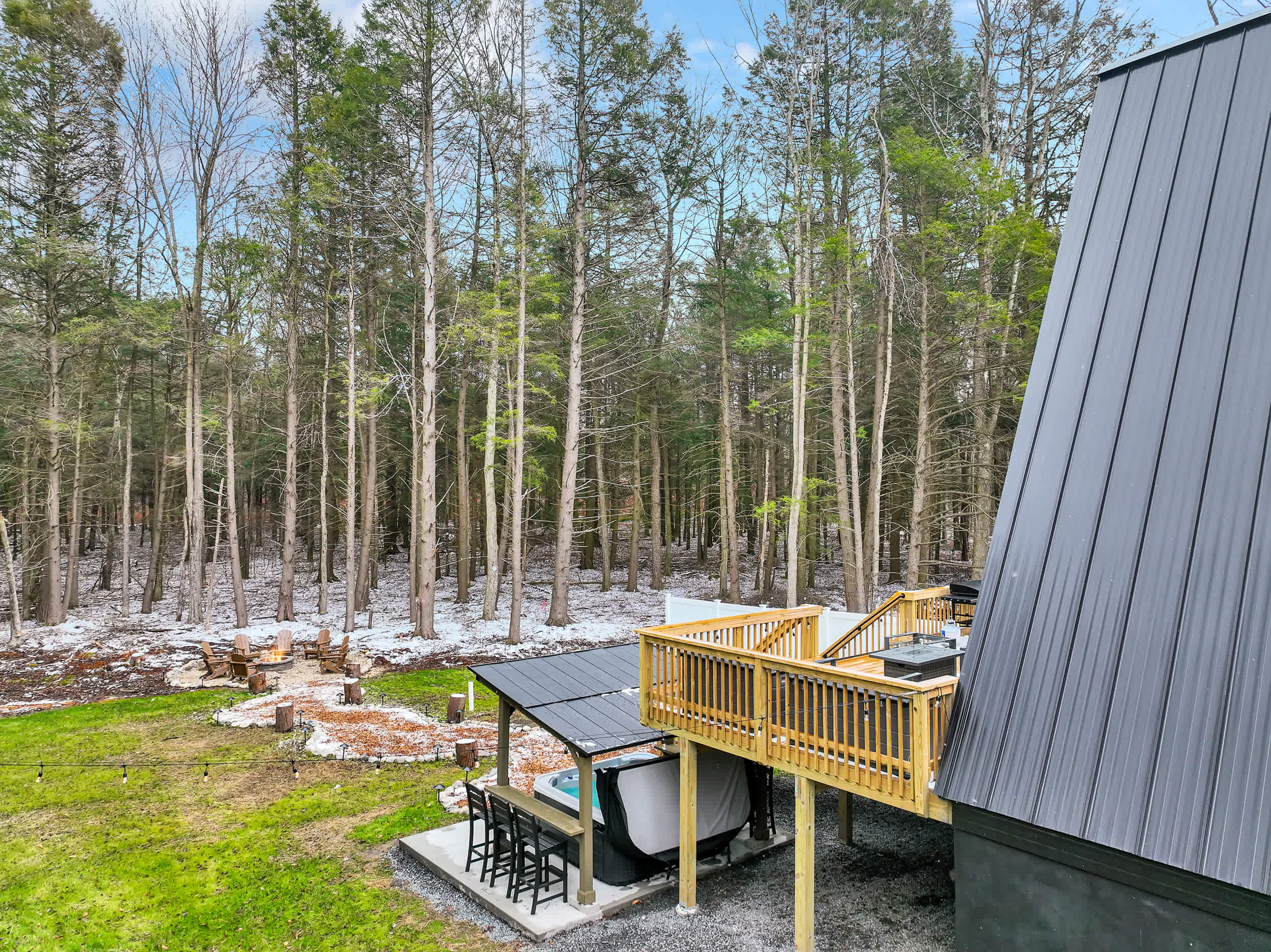 A-Frame Cabin | Hot Tub | Theater & Game Lounge