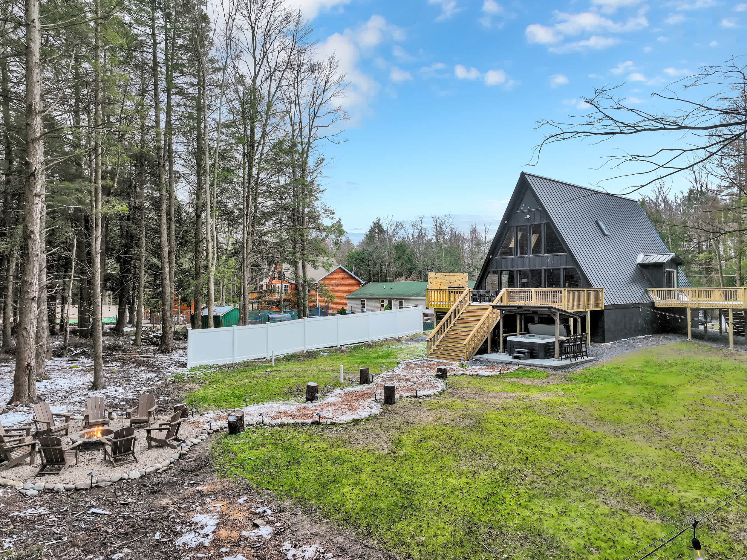 A-Frame Cabin | Hot Tub | Theater & Game Lounge