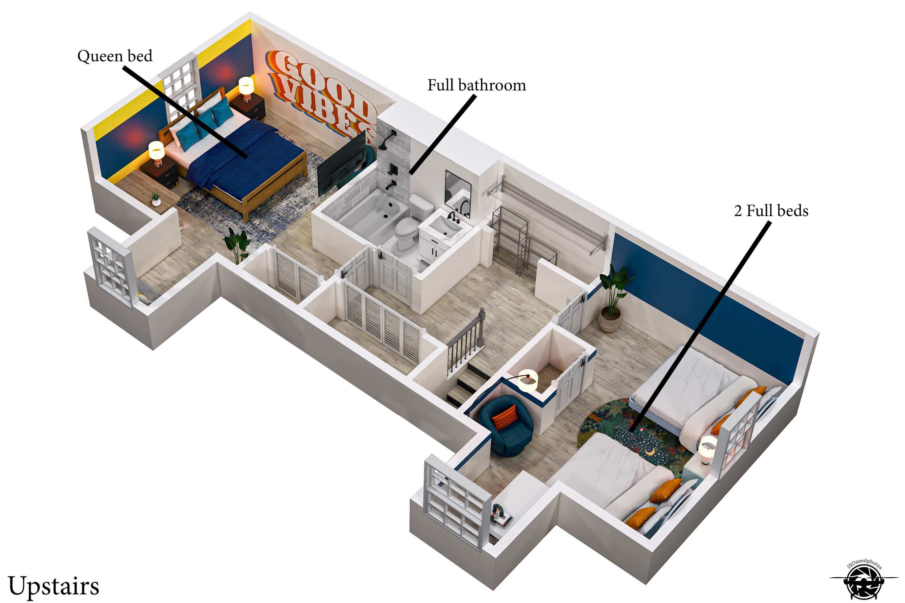 Property Floor Plan 3D Model