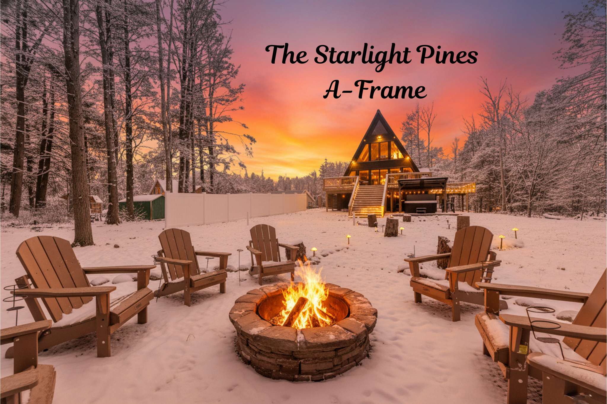 A-Frame Cabin | Hot Tub | Theater & Game Lounge — Blakeslee, PA — vacation rental