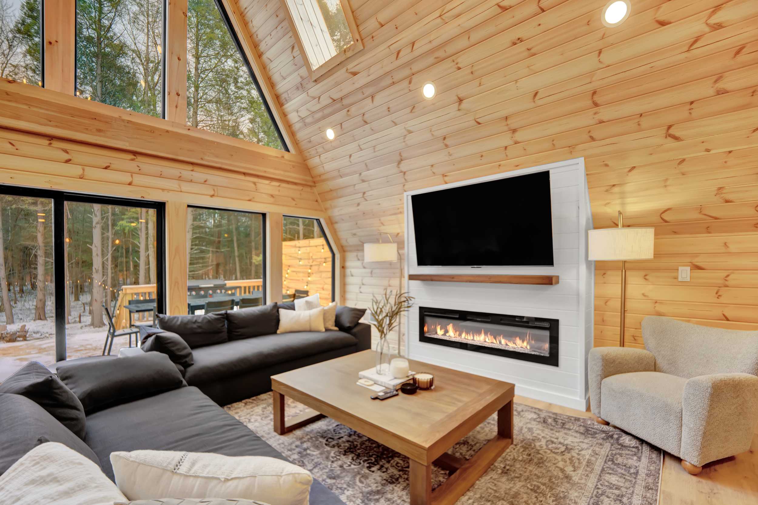 A-Frame Cabin | Hot Tub | Theater & Game Lounge