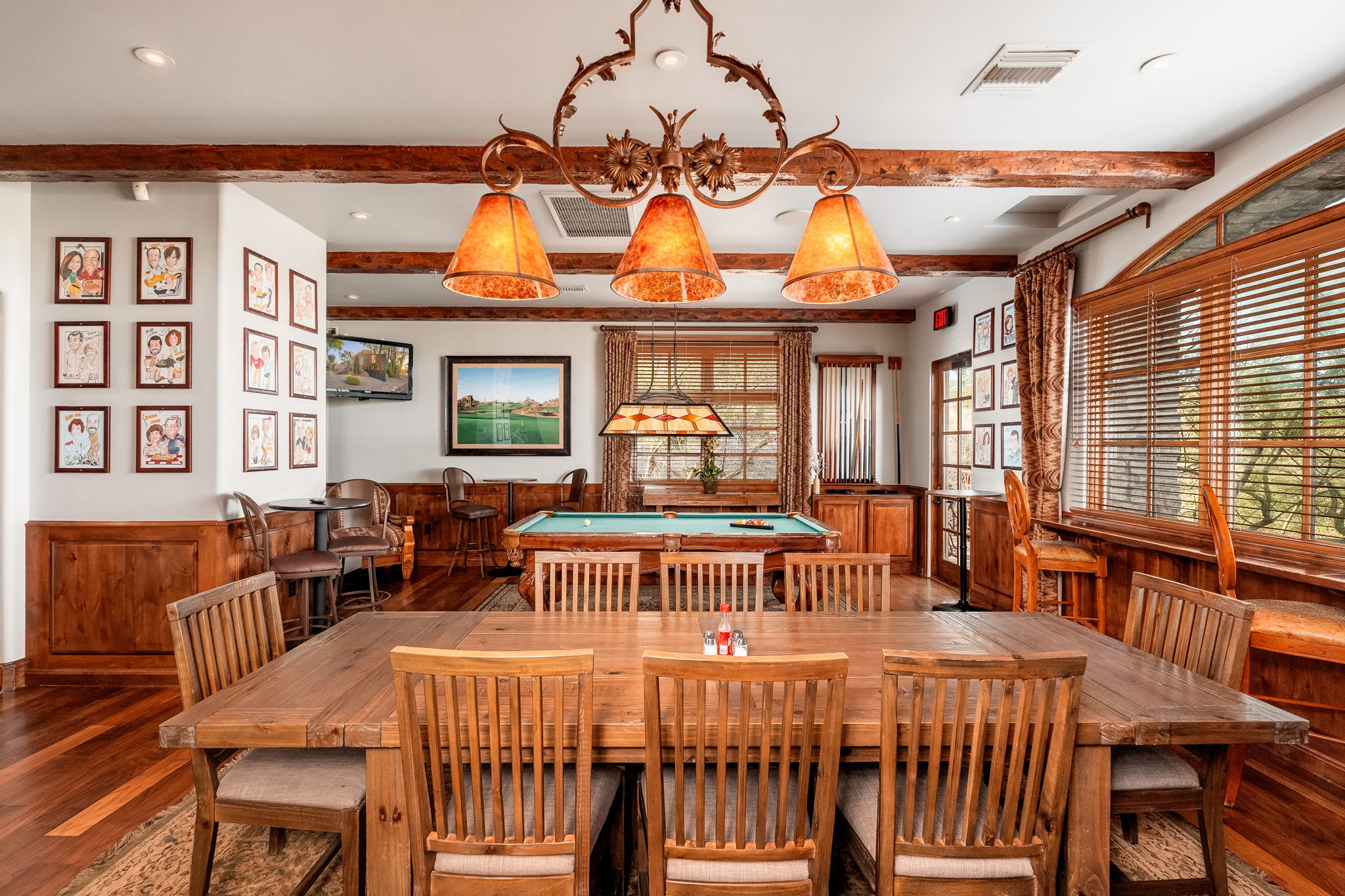 Clubhouse Billiards Room | Rocks 101 in North Scottsdale, AZ by Luxus Vacation Properties