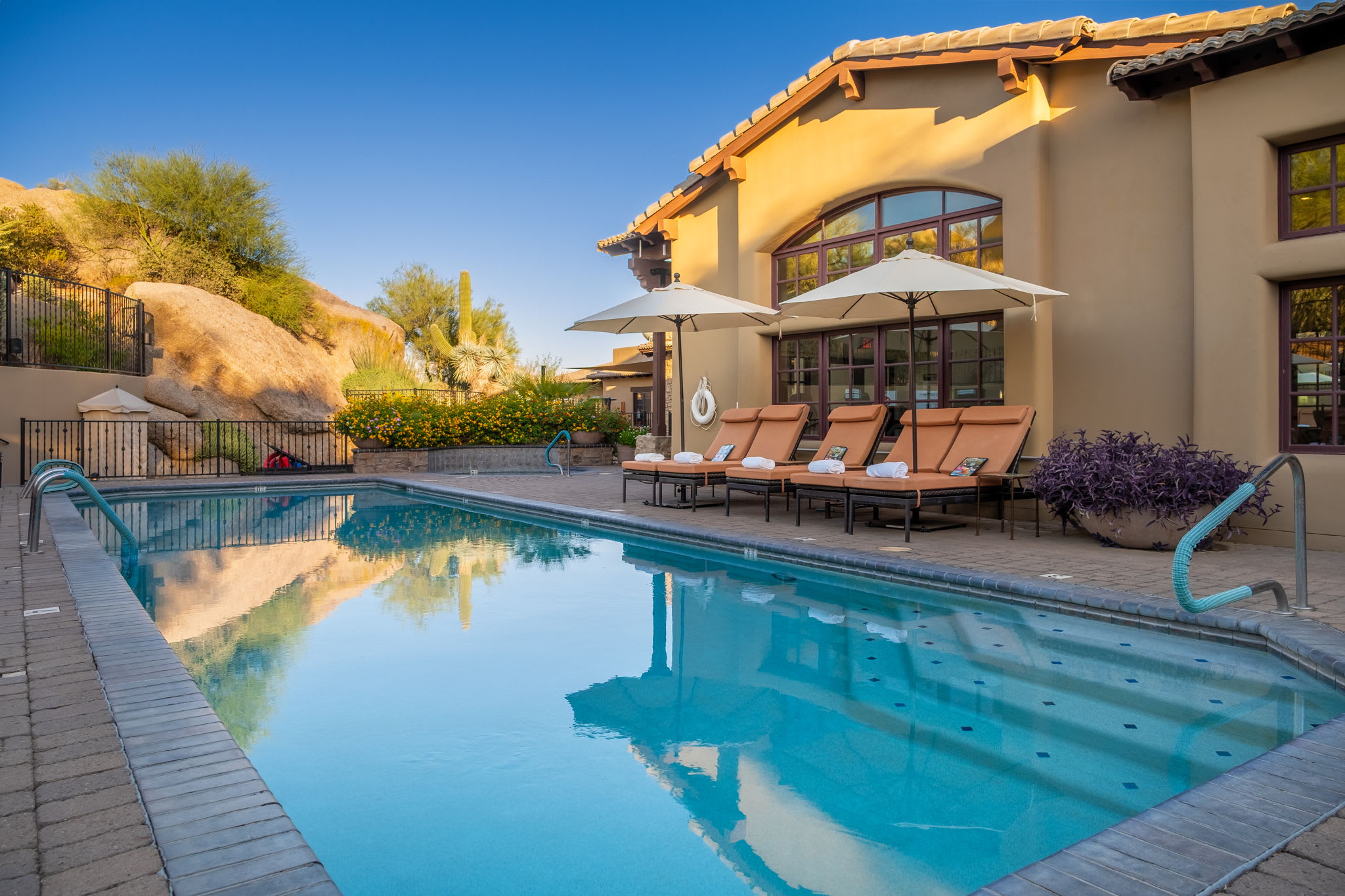 Clubhouse Pools | Rocks 101 in North Scottsdale, AZ by Luxus Vacation Properties