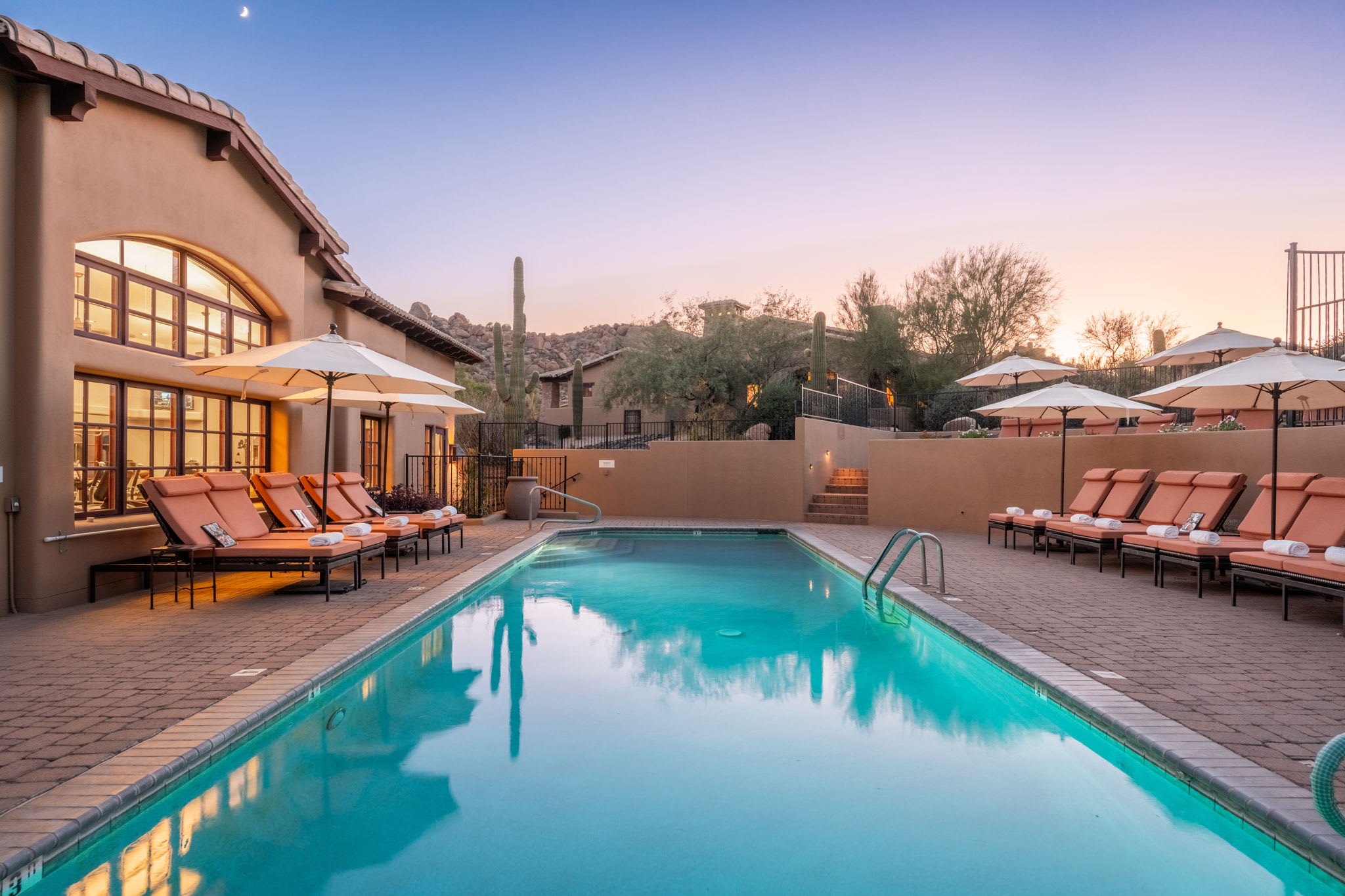 Clubhouse Pools | Rocks 101 in North Scottsdale, AZ by Luxus Vacation Properties
