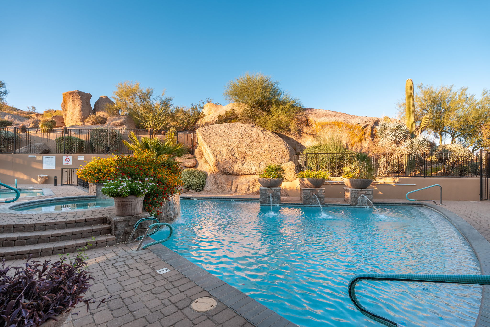 Clubhouse Pools | Rocks 101 in North Scottsdale, AZ by Luxus Vacation Properties