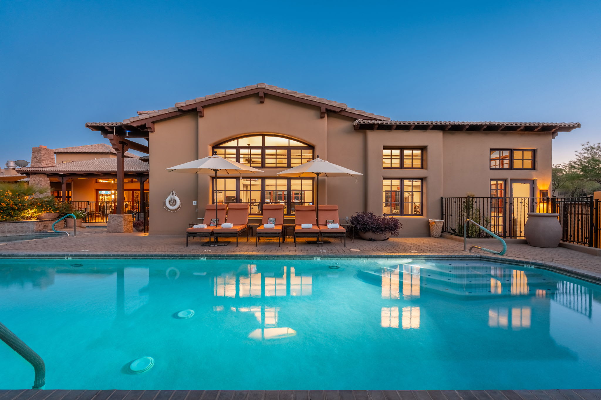 Clubhouse Pools | Rocks 101 in North Scottsdale, AZ by Luxus Vacation Properties