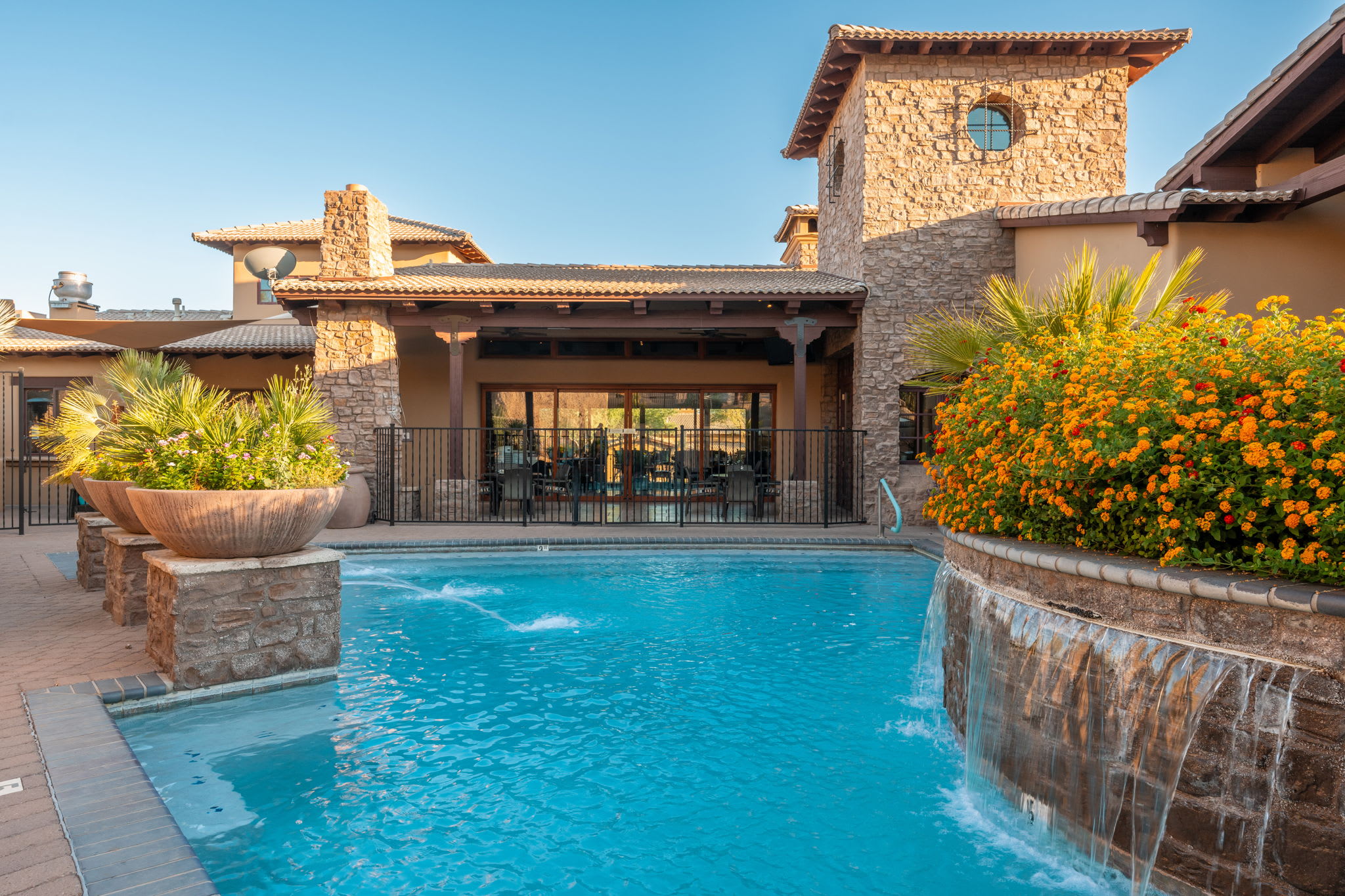 Clubhouse Pools | Rocks 101 in North Scottsdale, AZ by Luxus Vacation Properties