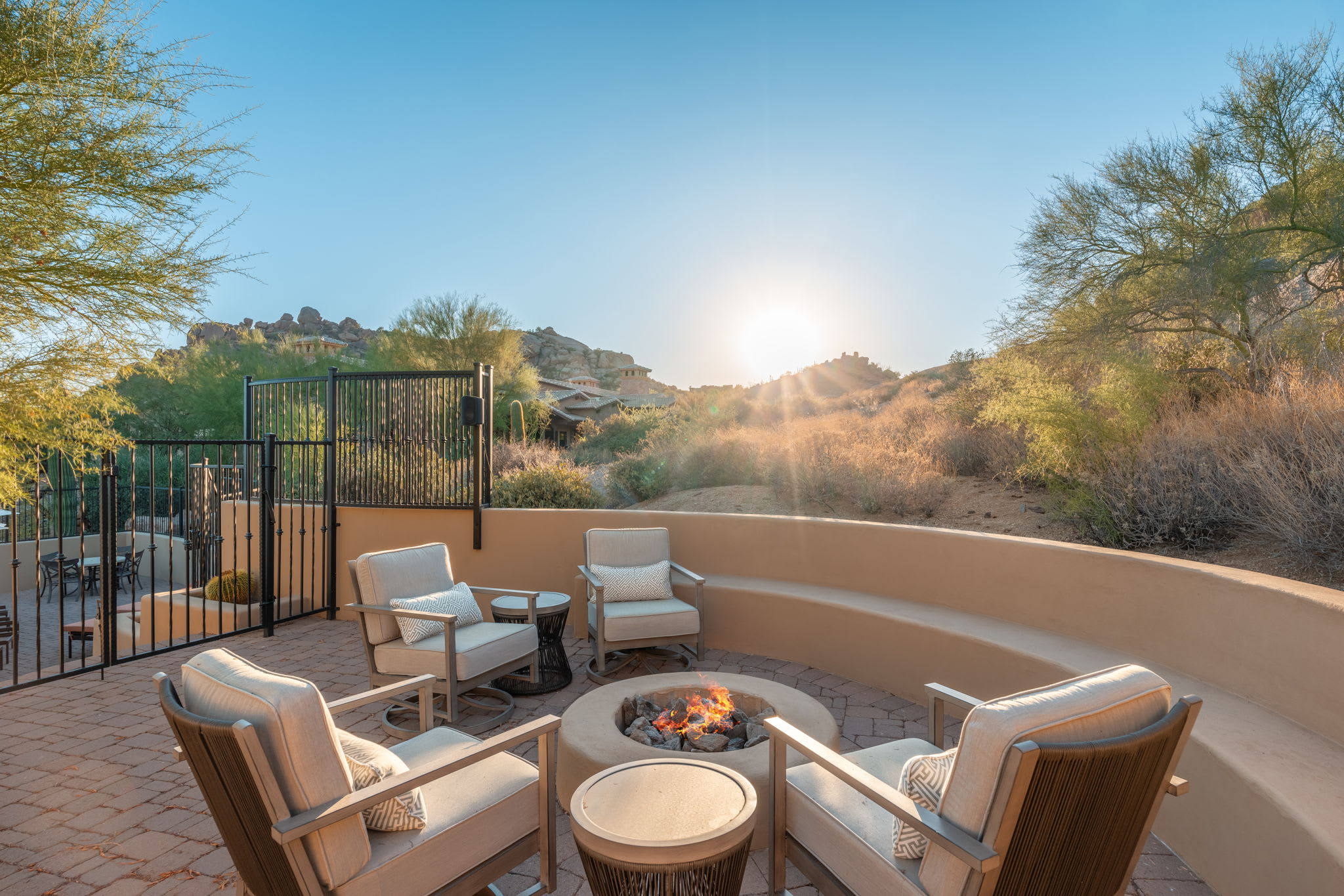 Clubhouse Firepit | Rocks 103 in North Scottsdale, AZ by Luxus Vacation Properties