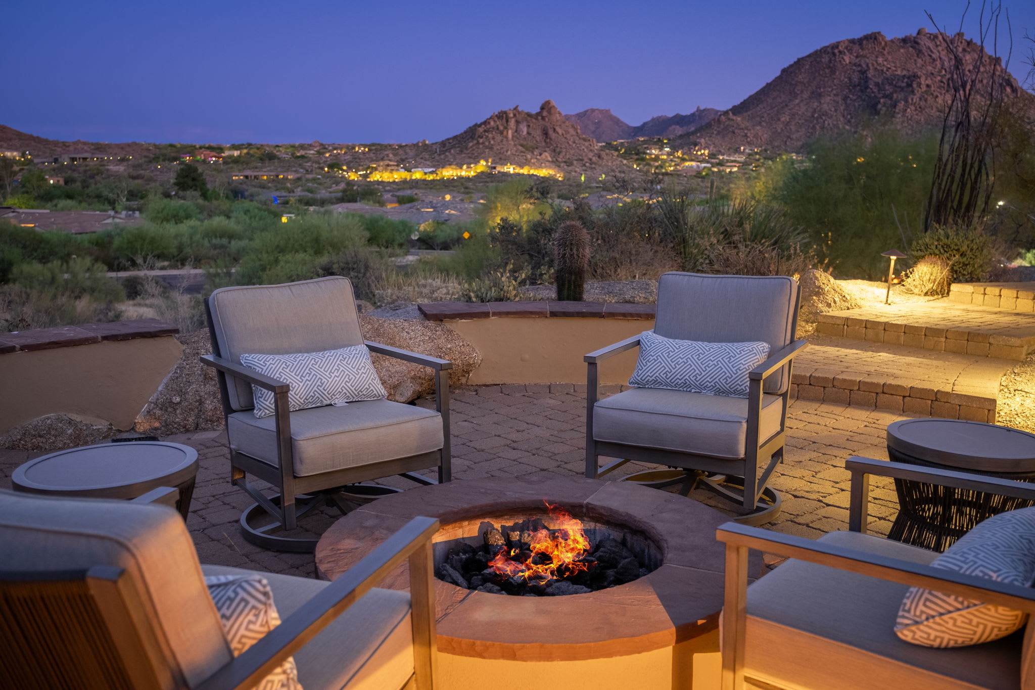 Clubhouse Firepit | Rocks 122 in North Scottsdale, AZ by Luxus Vacation Properties