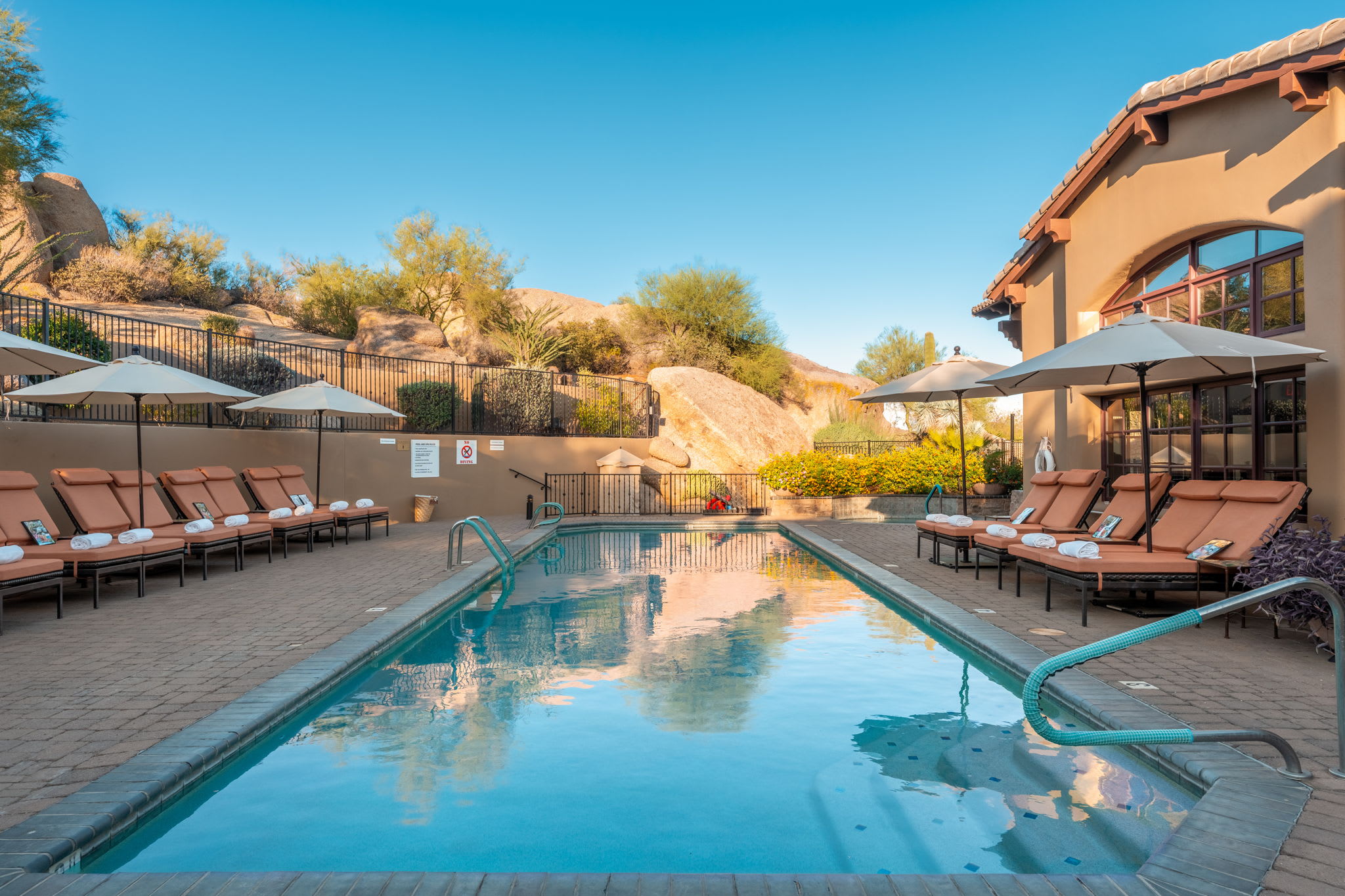 Clubhouse Pools | Rocks 122 in North Scottsdale, AZ by Luxus Vacation Properties