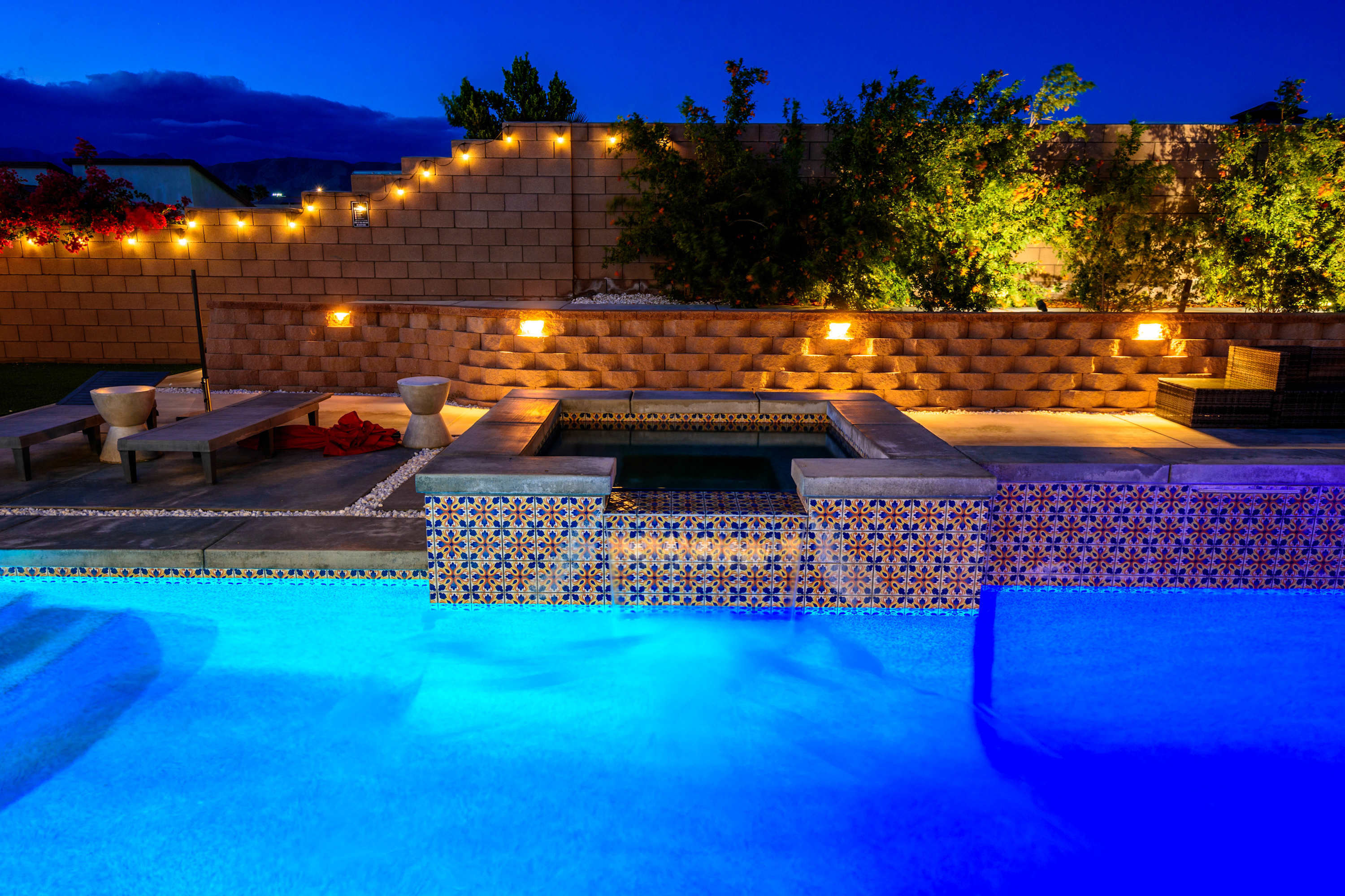 Enjoy beautiful skies while relaxing in our expansive private backyard
