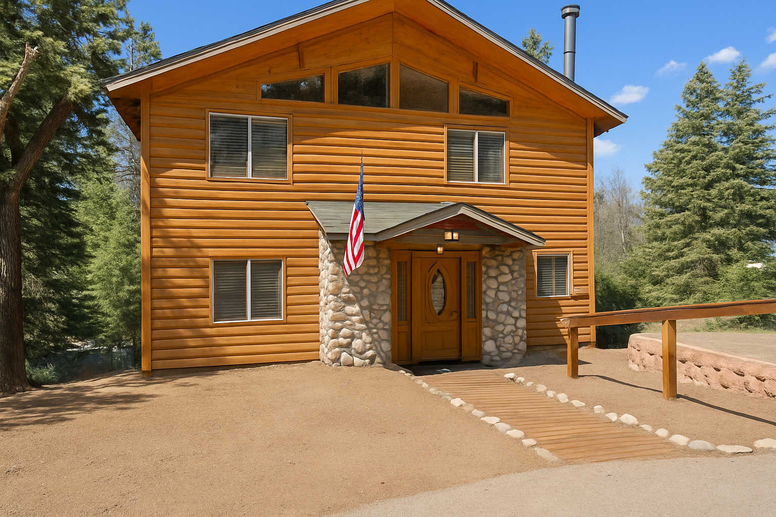 Brand New Spa ! Log Fireplace, BBQ, 3 Full Baths!