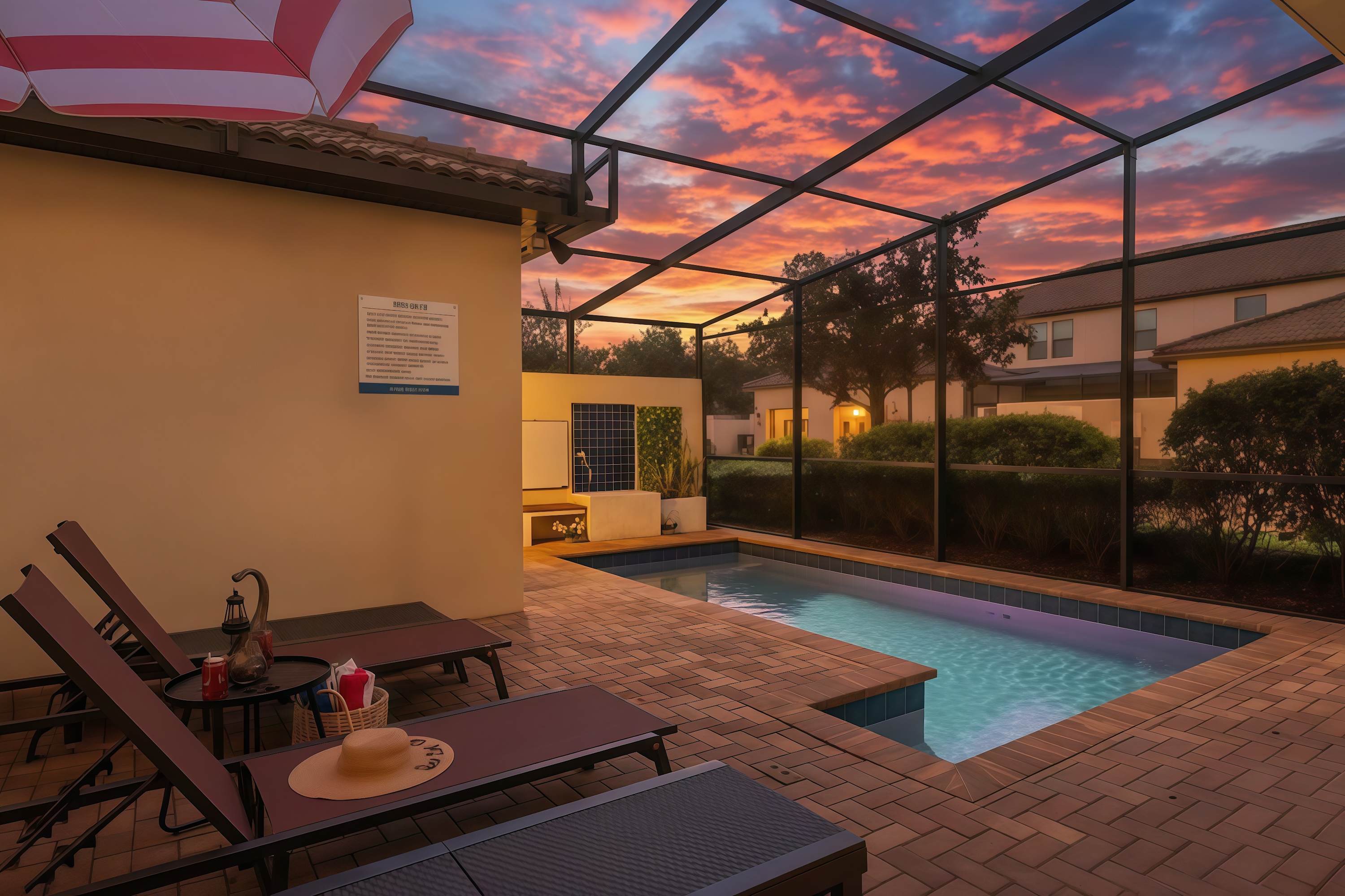 Spacious villa w/pool & game room near Disney