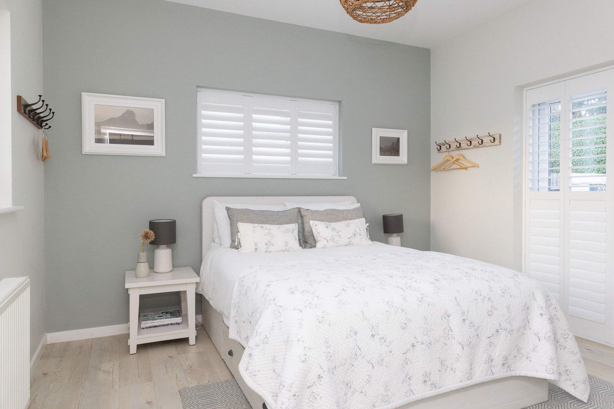 Ground floor king bedroom with garden access.