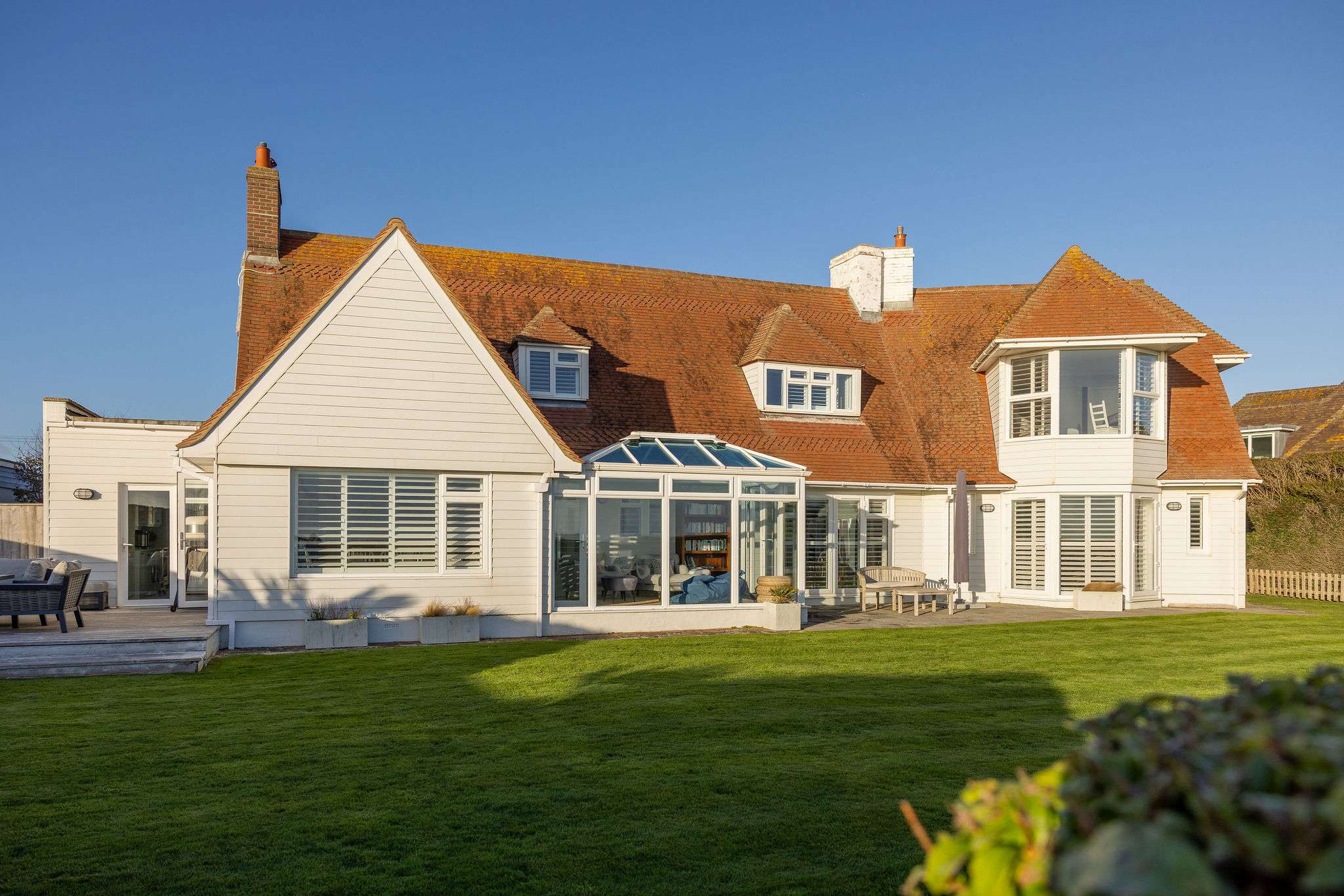 Head outside to the rear large private garden.