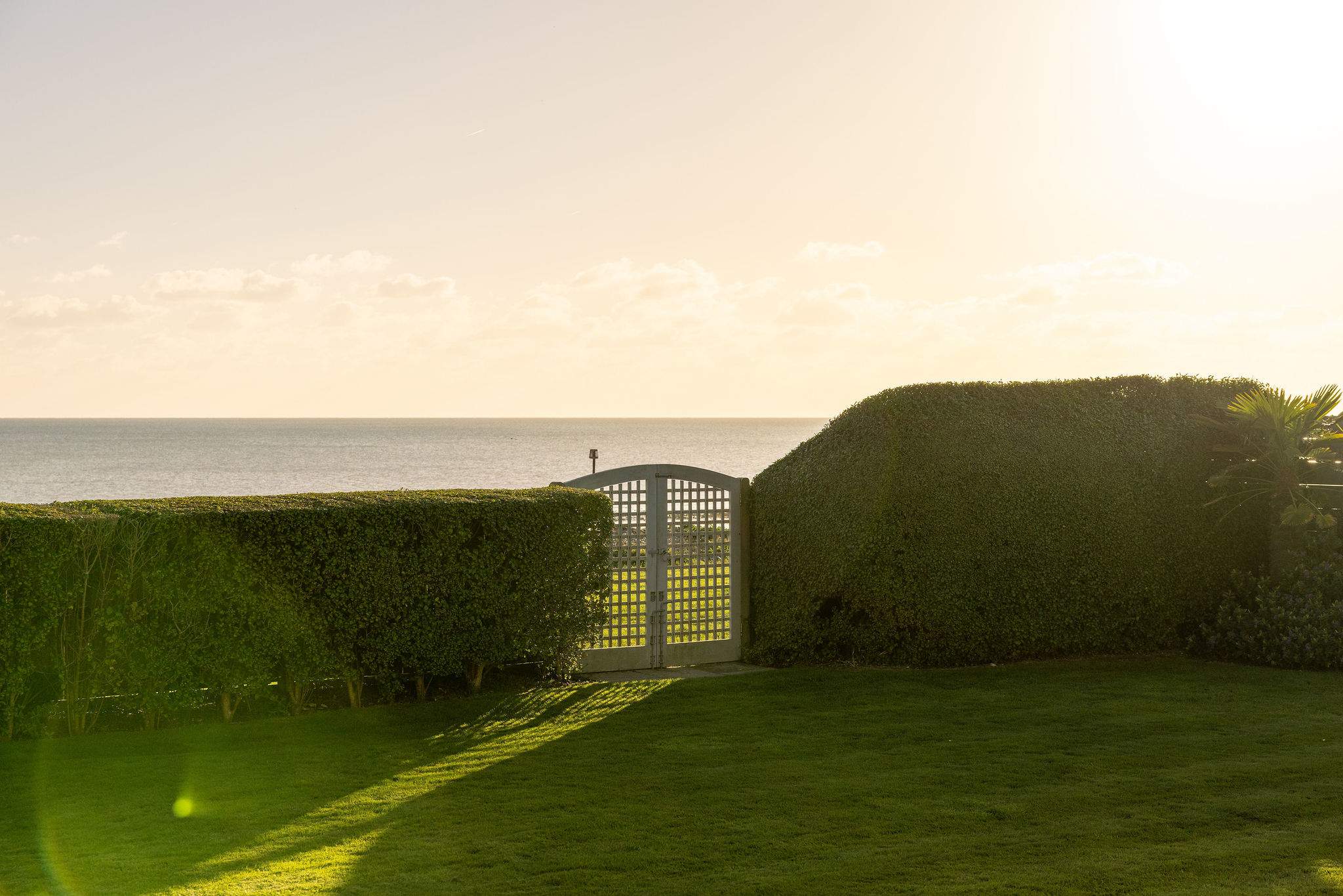 Private gate with direct beach access.