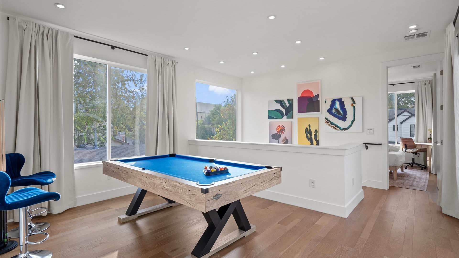 Billiards table for indoor fun and friendly games