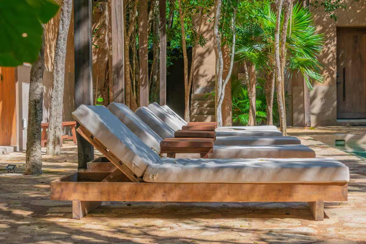 Sun loungers perfect for relaxing and sunbathing