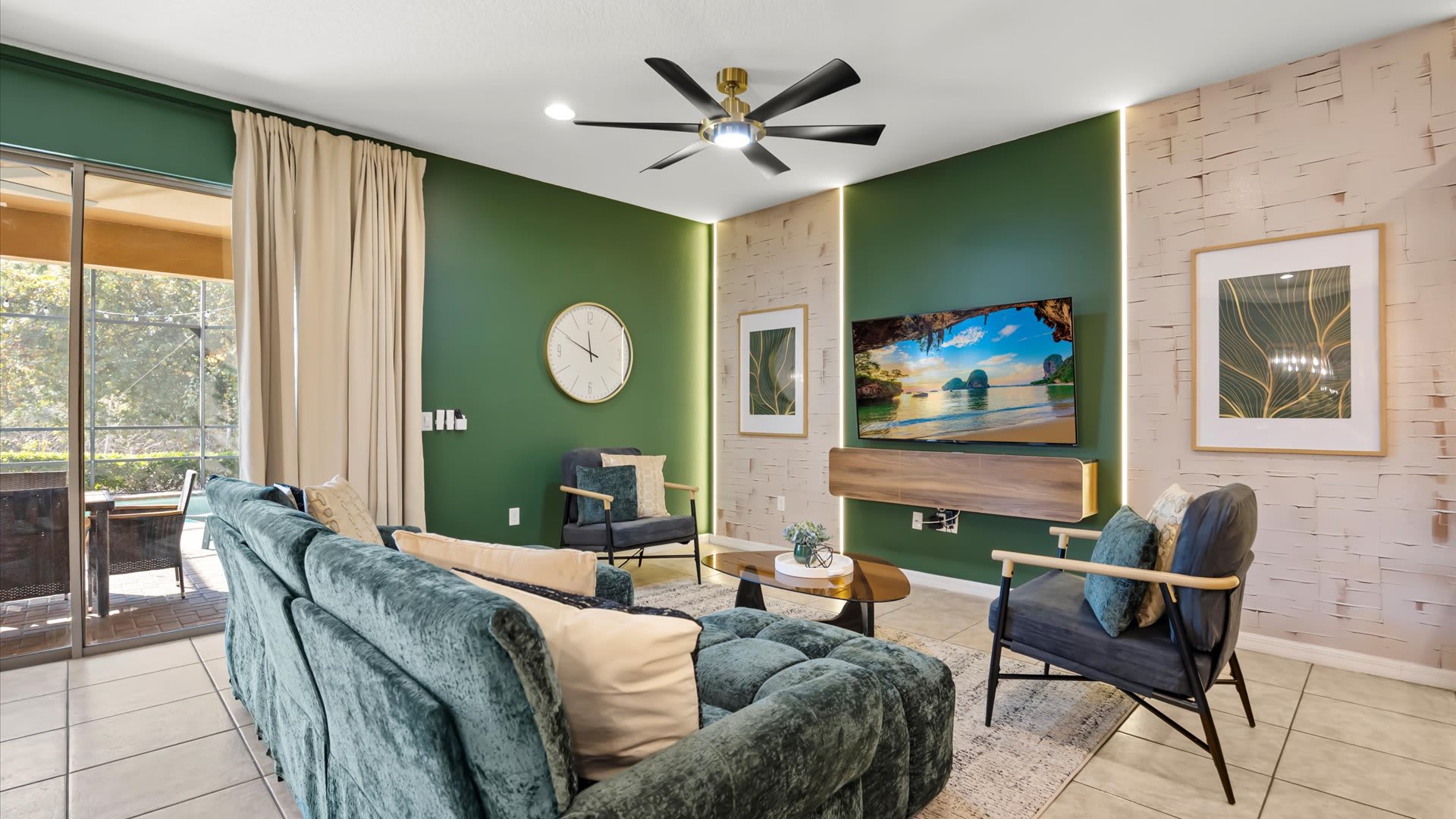 Bright & Spacious Living Room – A cozy open-concept lounge with plush seating, perfect for movie nights and family time.