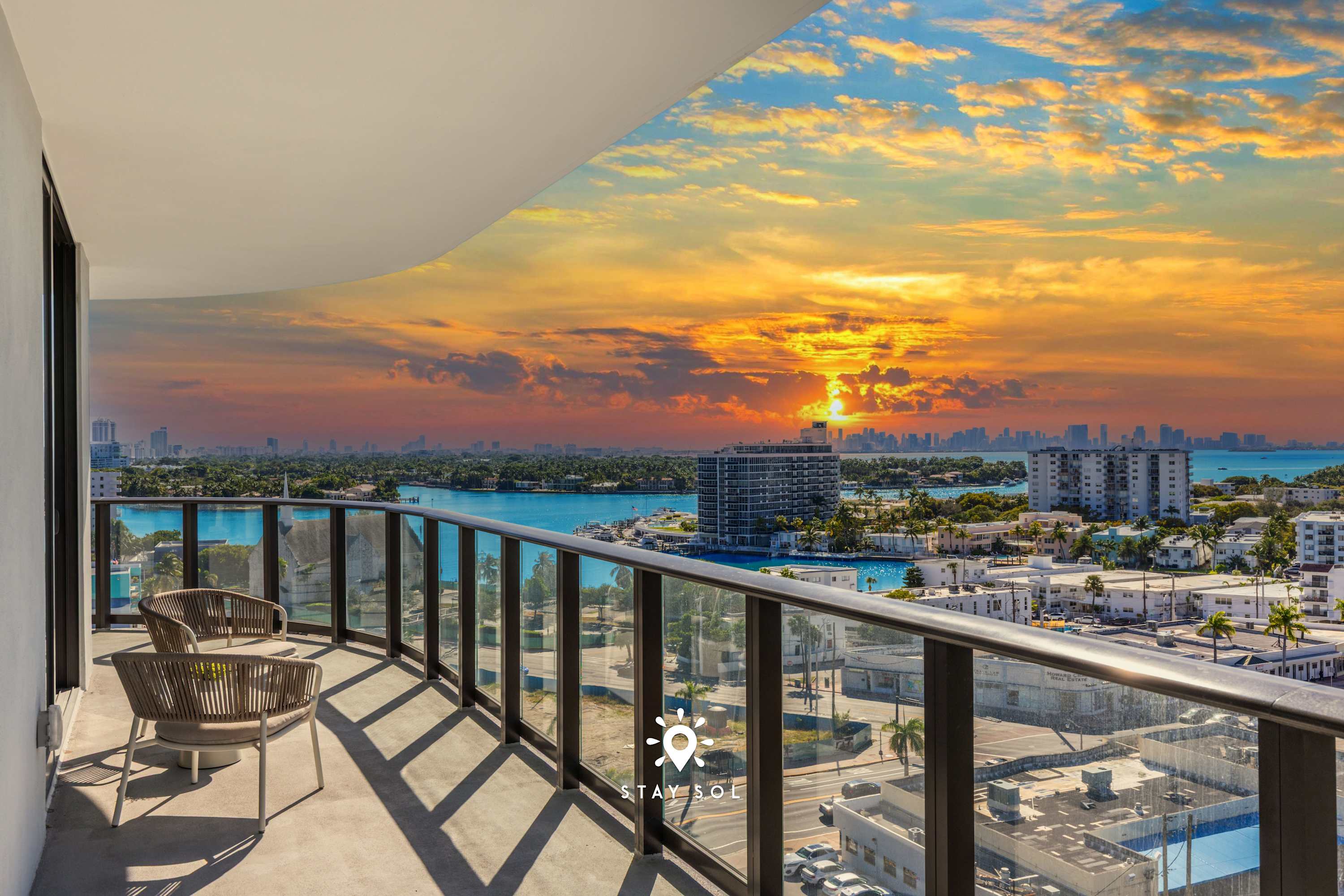 Chic 2BR Apartment Gym & Balcony Views — Miami Beach, FL — vacation rental