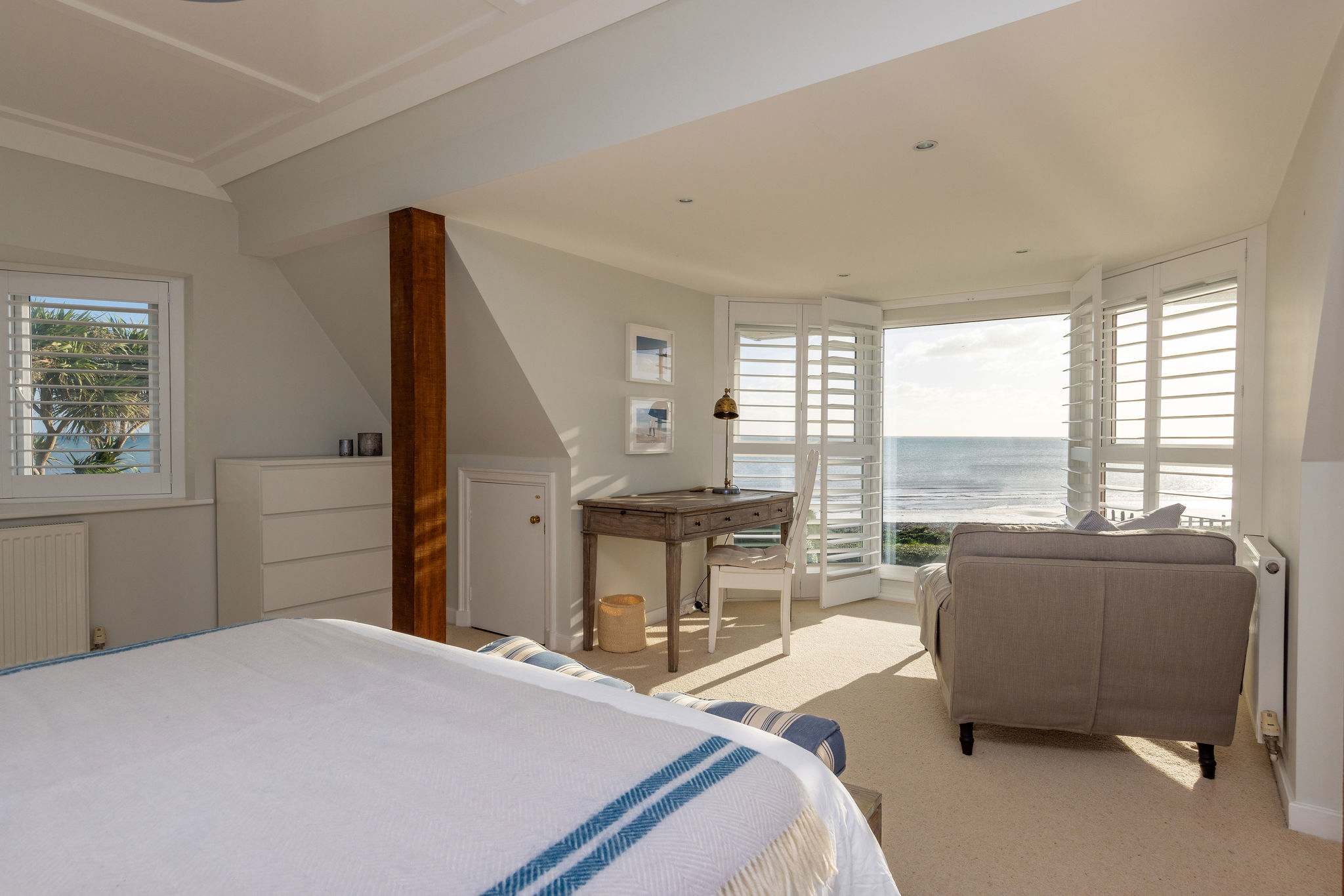 Look out to stunning ocean views from the master bedroom!