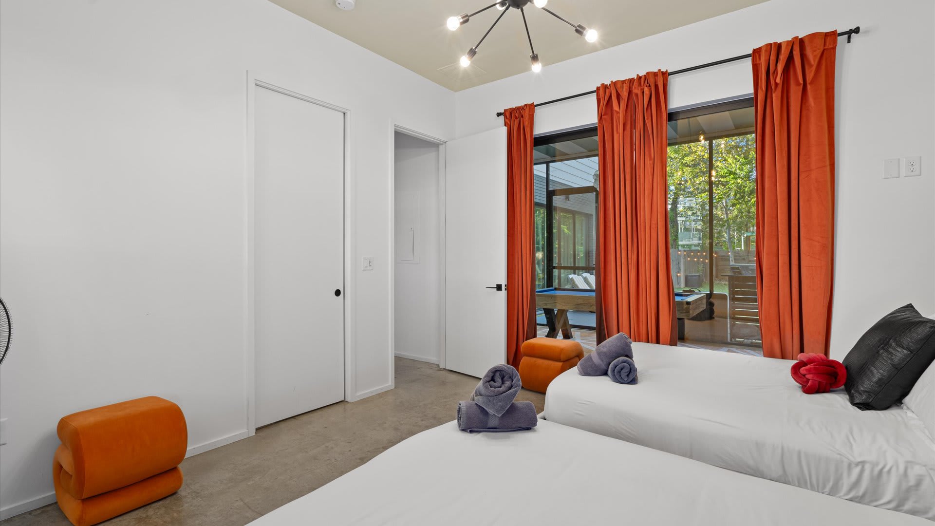 Modern Room With Two Cozy Queen Beds And Natural Light