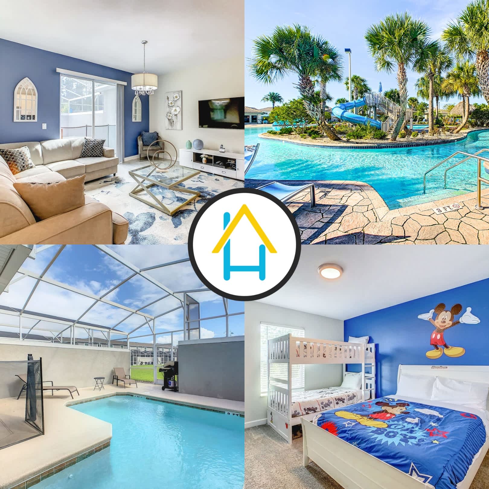 Family Luxury Stay/ Private Pool & Themed Rooms — Four Corners, FL — vacation rental