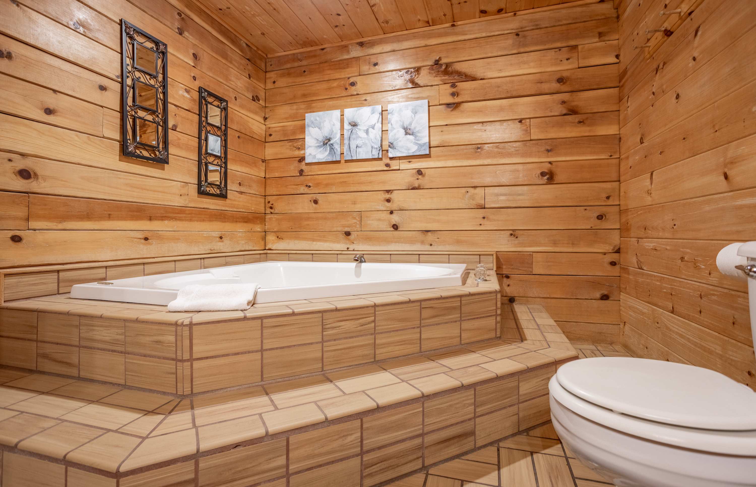 Jetted bathtub!