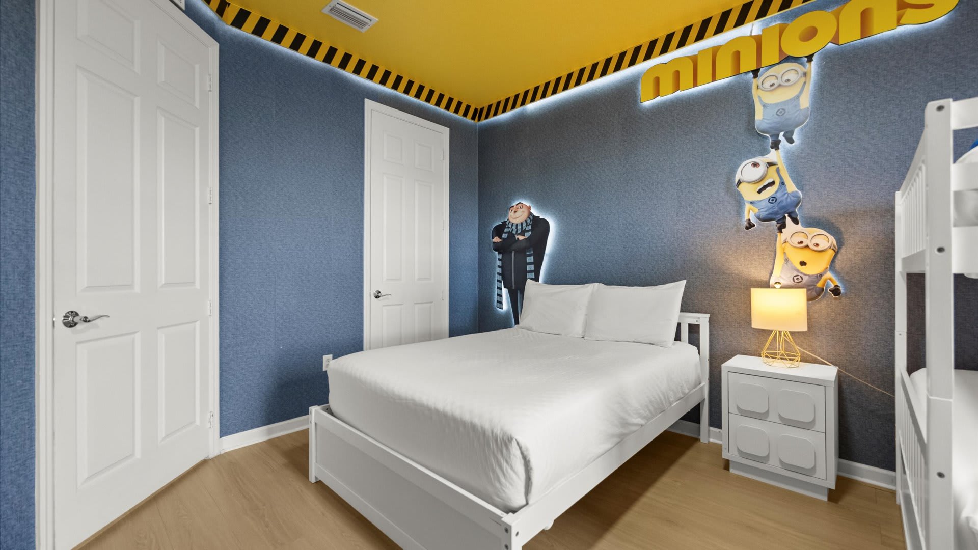 Fun Minions Kids’ Room with a Double & Bunk Bed – A playful, character-filled room kids will love!