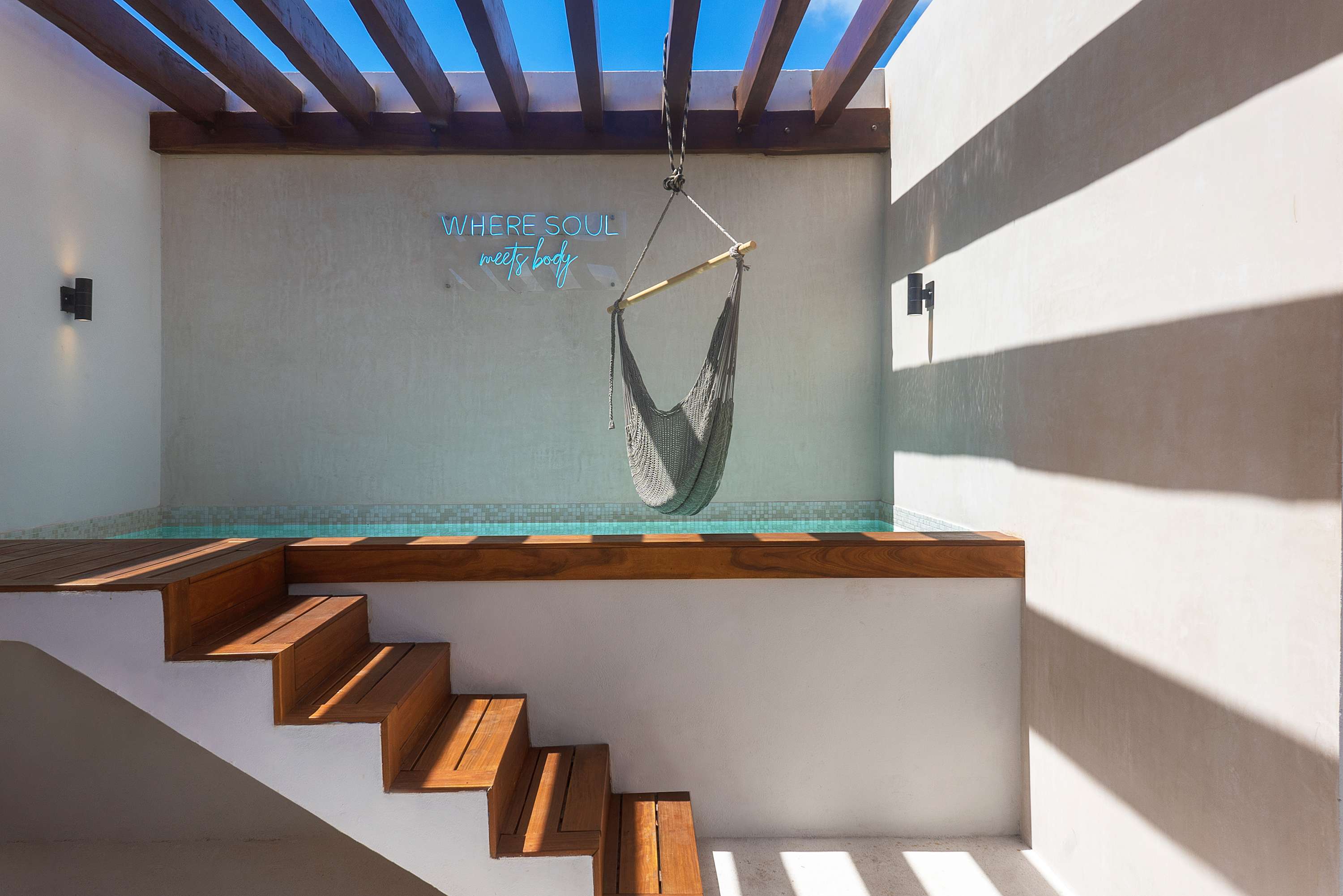 Private rooftop with plunge pool