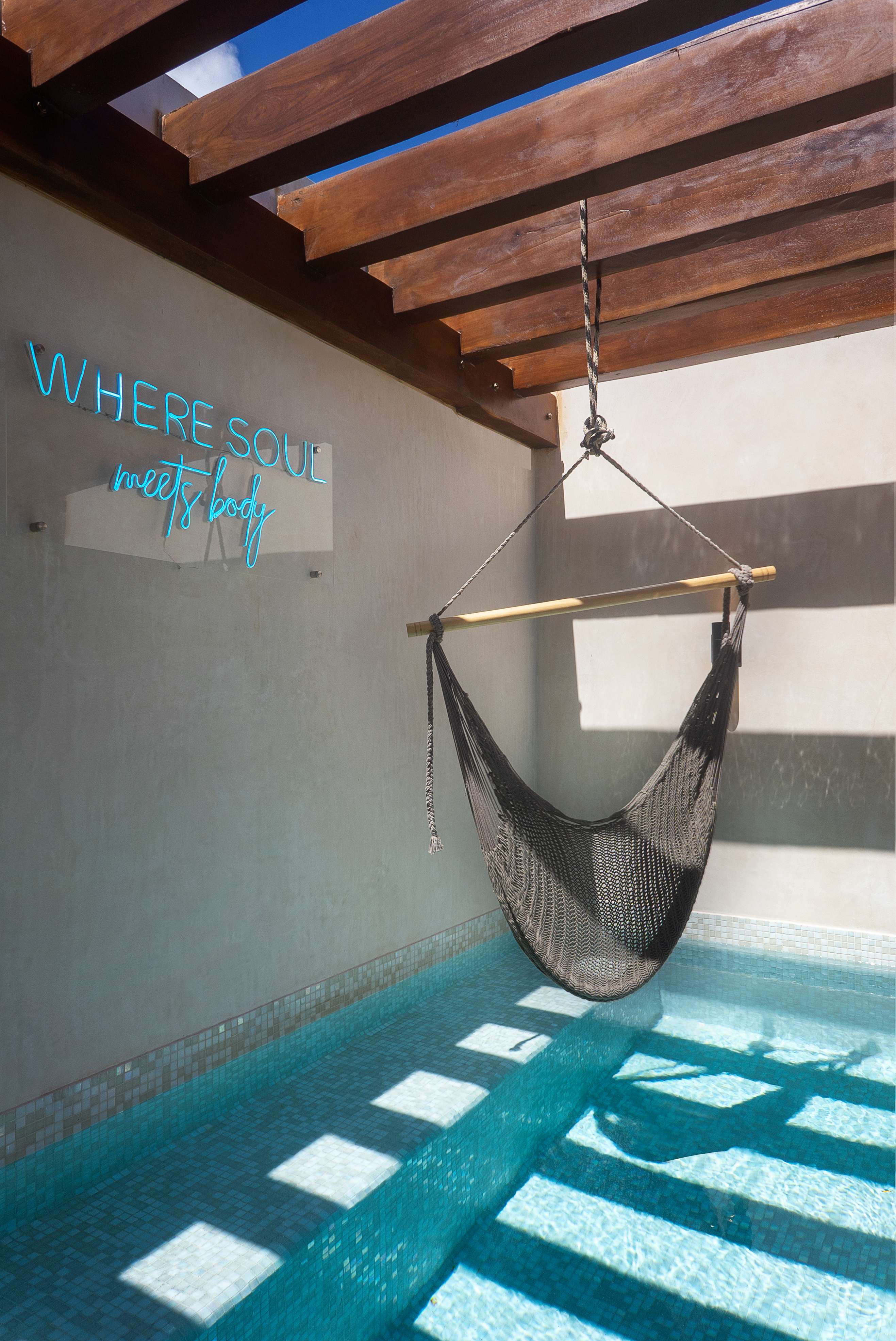 Private rooftop with plunge pool