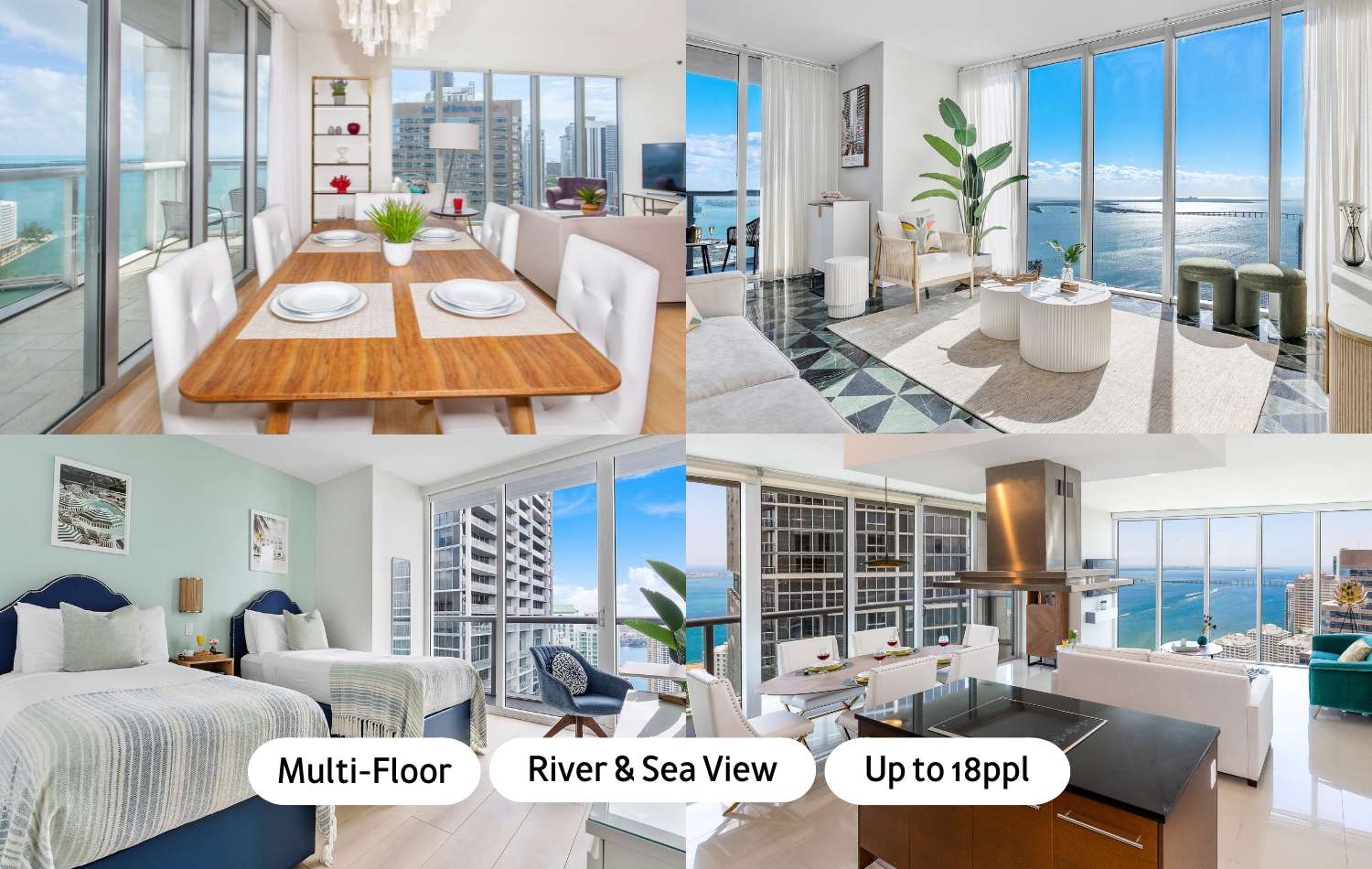 Spacious Group Stay | Modern Brickell Hub - Miami