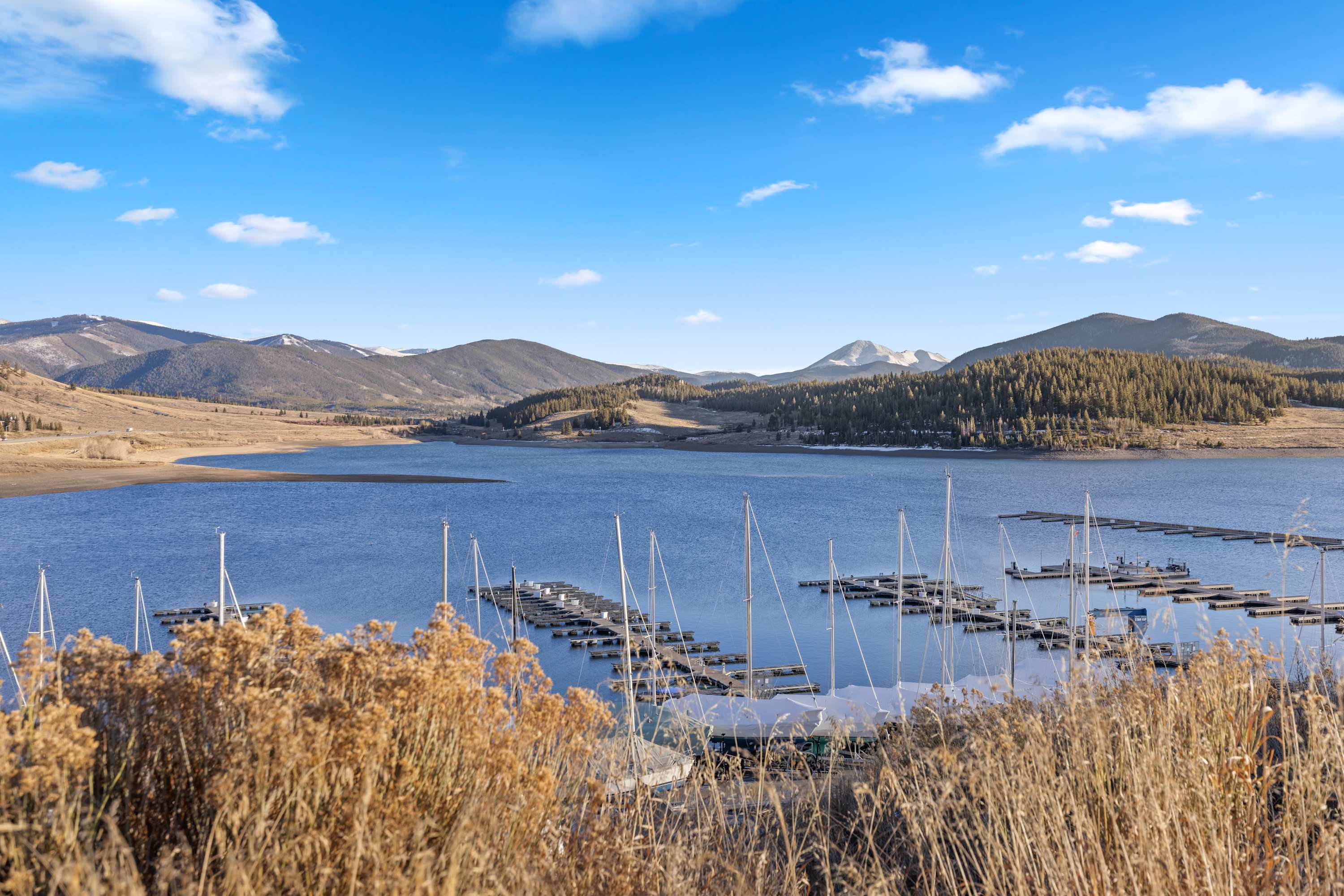 Beautiful view of the marina and Lake Dillon!
