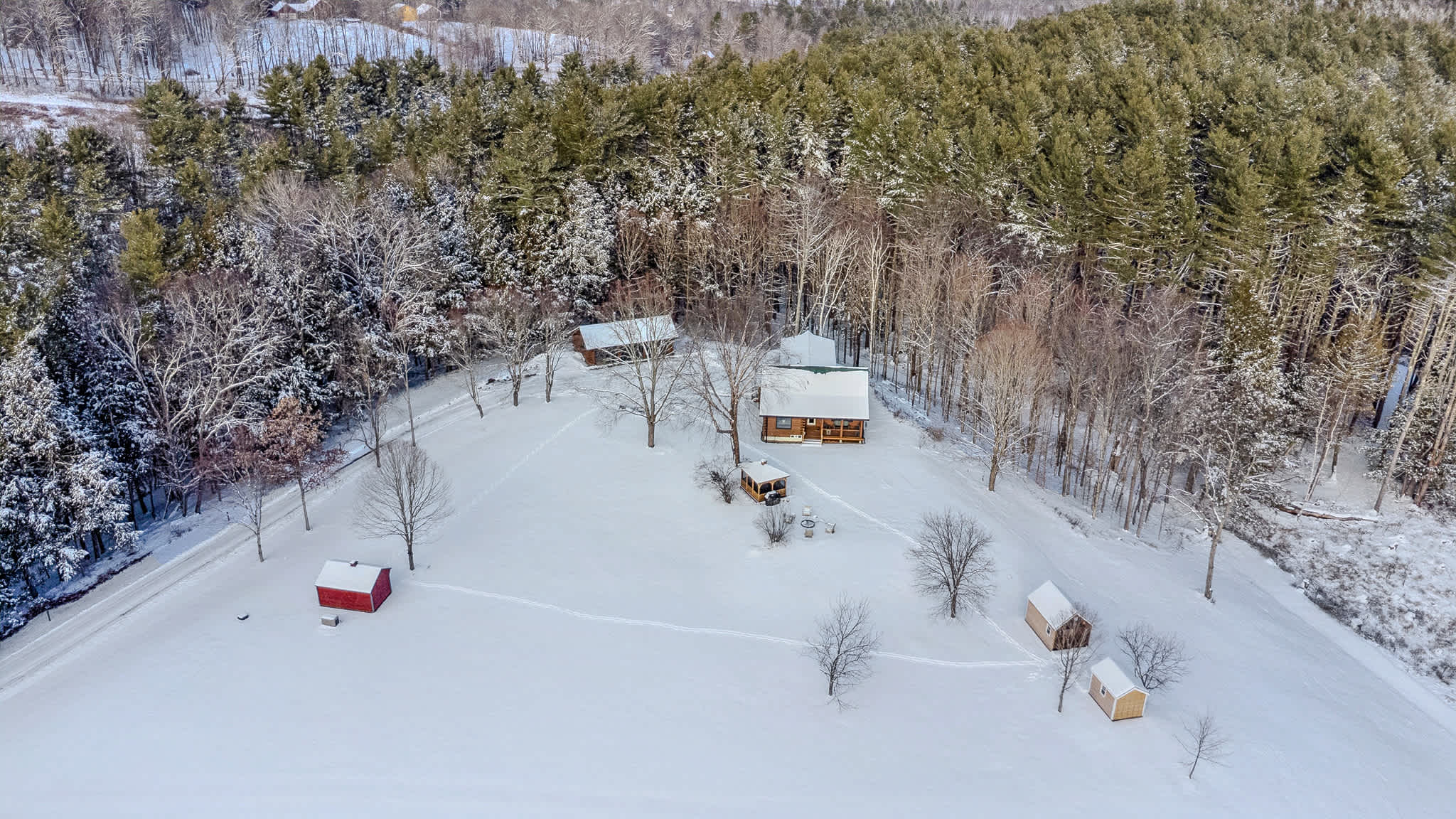 Blue & Sonny Hollow: Modern Cabin Firepit & Trails